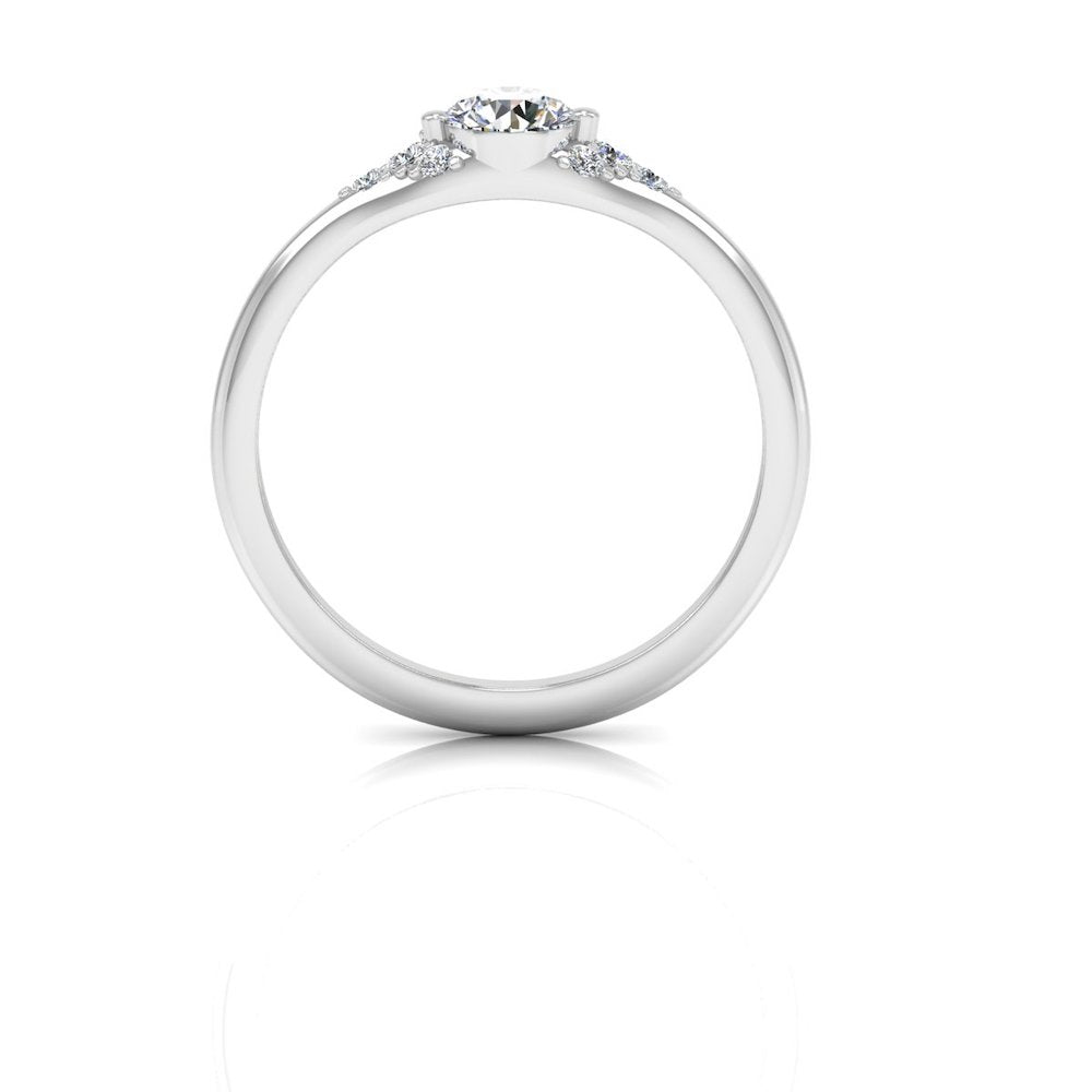 Round Moissanite Engagement Ring、mySite、hinf8tx79