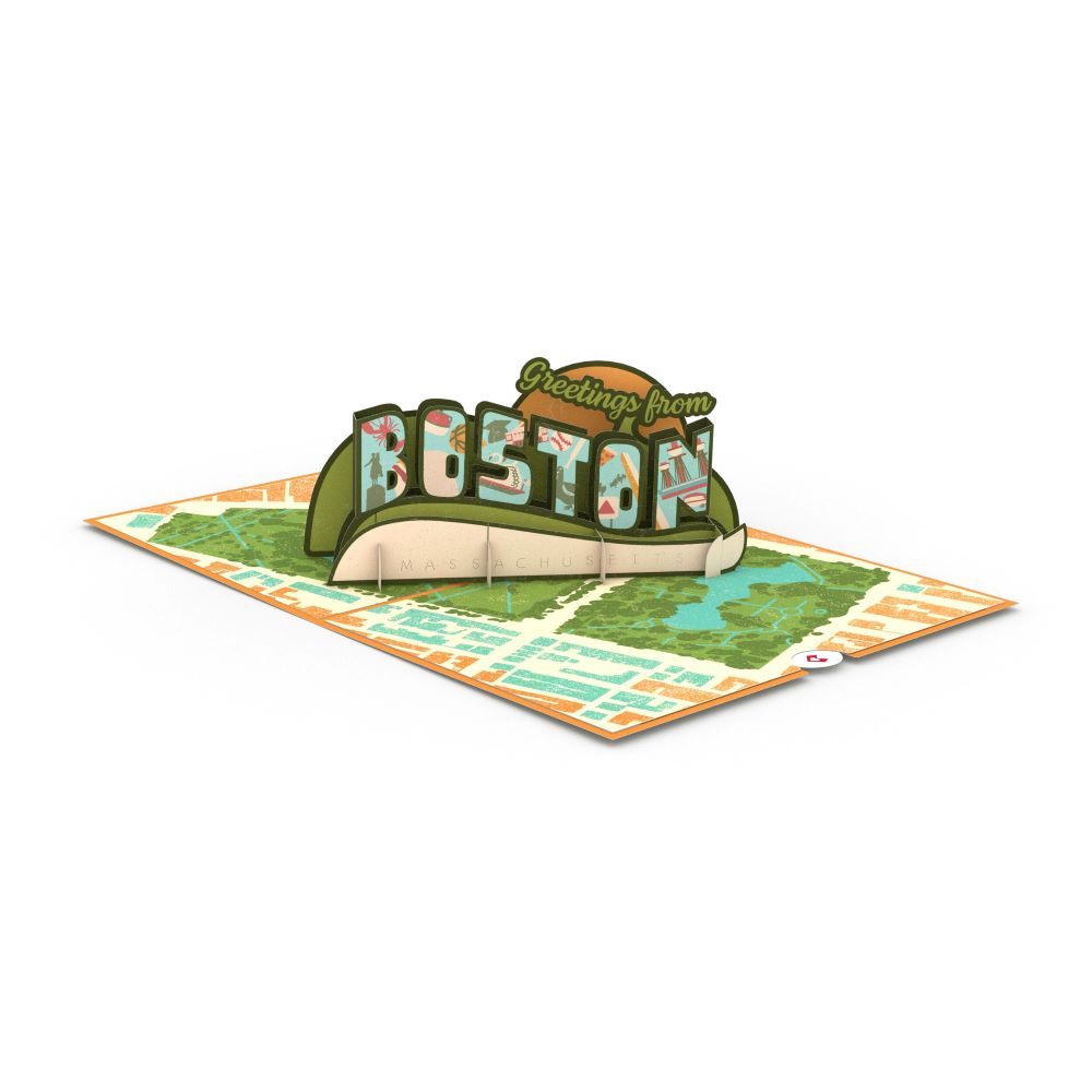 Greetings From Boston Pop-Up Card、mySite、solidvoid
