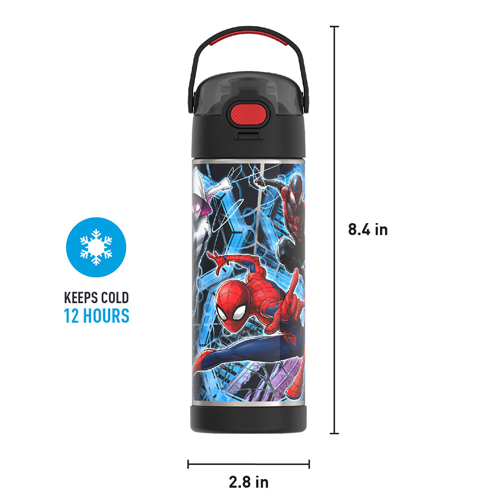16oz FUNTAINER® WATER BOTTLE SPIDER-MAN、mySite、noshort
