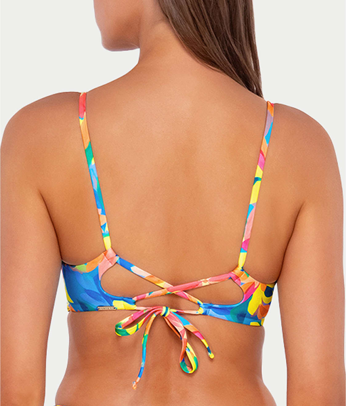  Printed Lyla Wrap Bralette Bikini Top、mySite、justintrudeaud