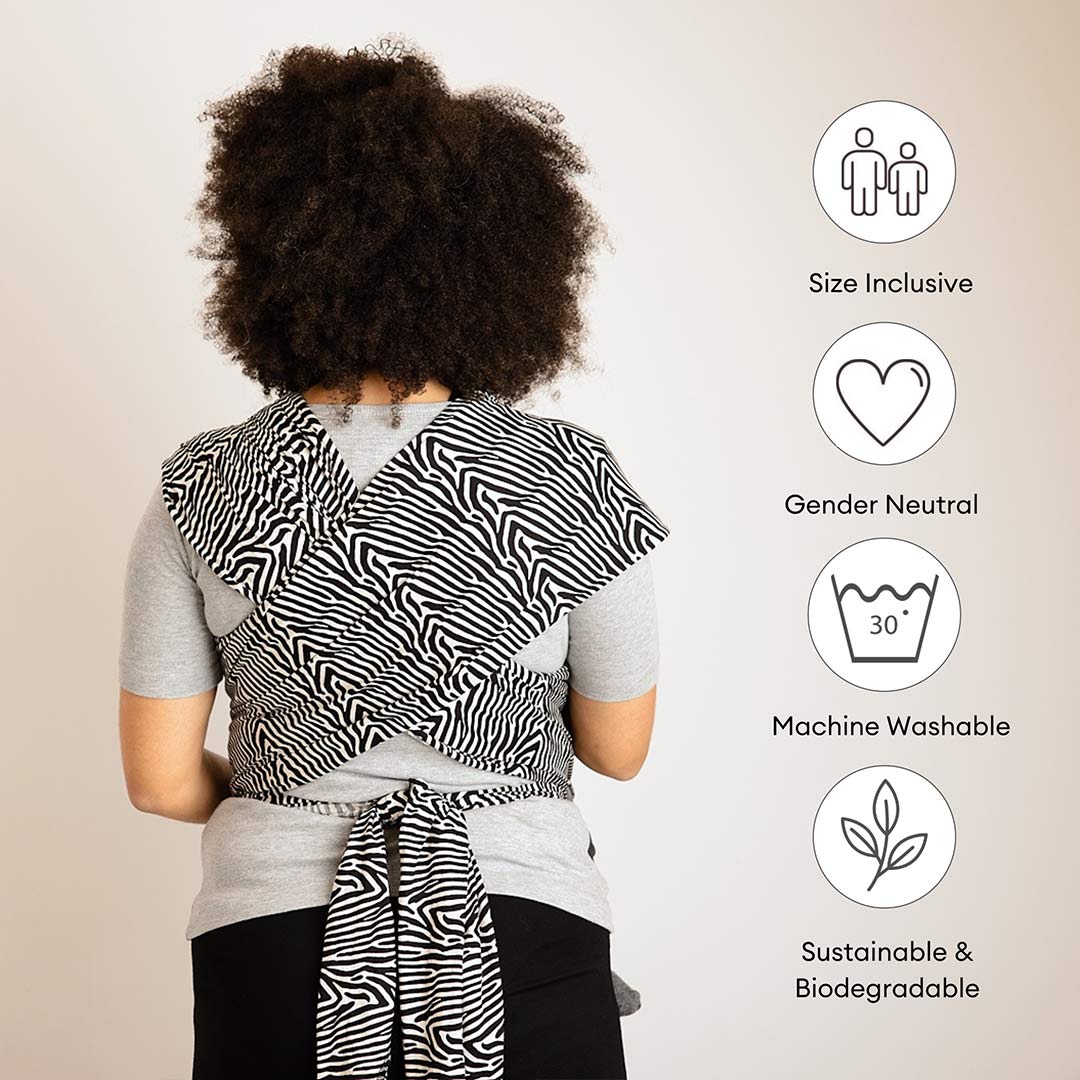  Gaia Stretchy Baby Wrap Carrier - Organic Cotton - Okapi、mySite、merchandisen