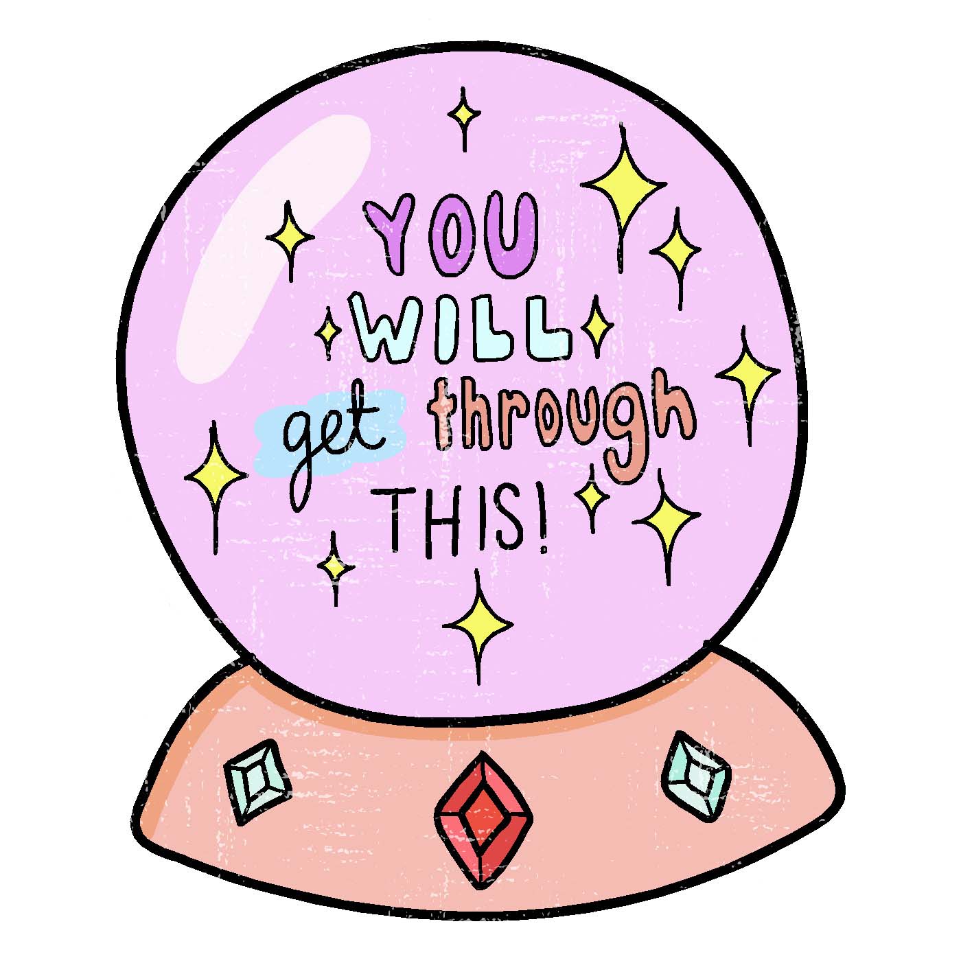  Get Through This Vinyl Sticker Decal、mySite、ghnorth