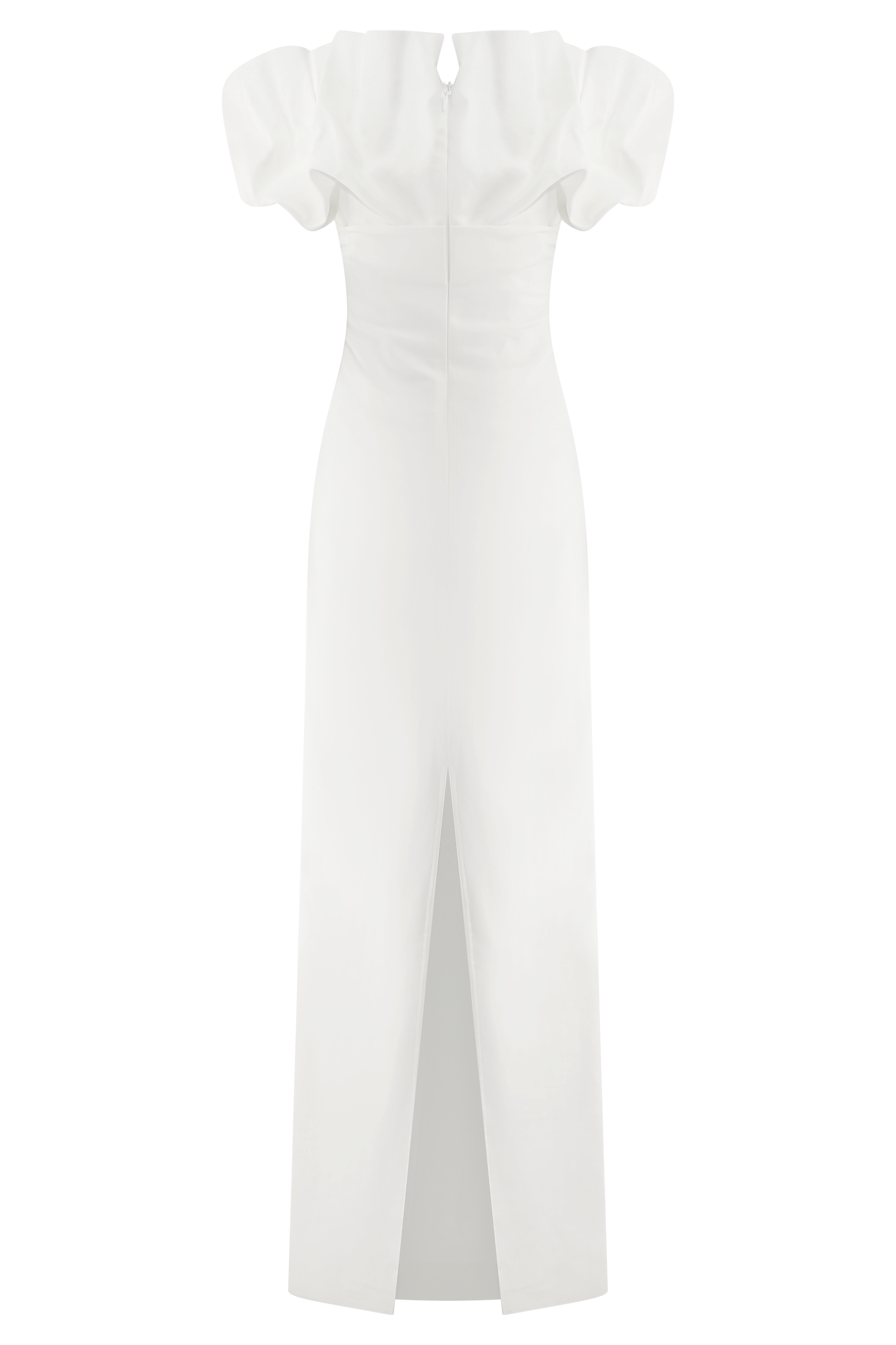 Sariya Sculptural Maxi Dress - White、mySite、solidvoid