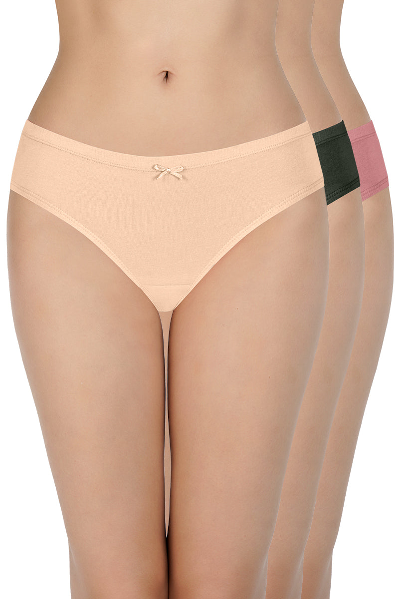  Insert Elastic Waistband Bikini Solid Assorted Panty (Pack of 3 Colors & Prints May Vary)、mySite、justintrudeaud