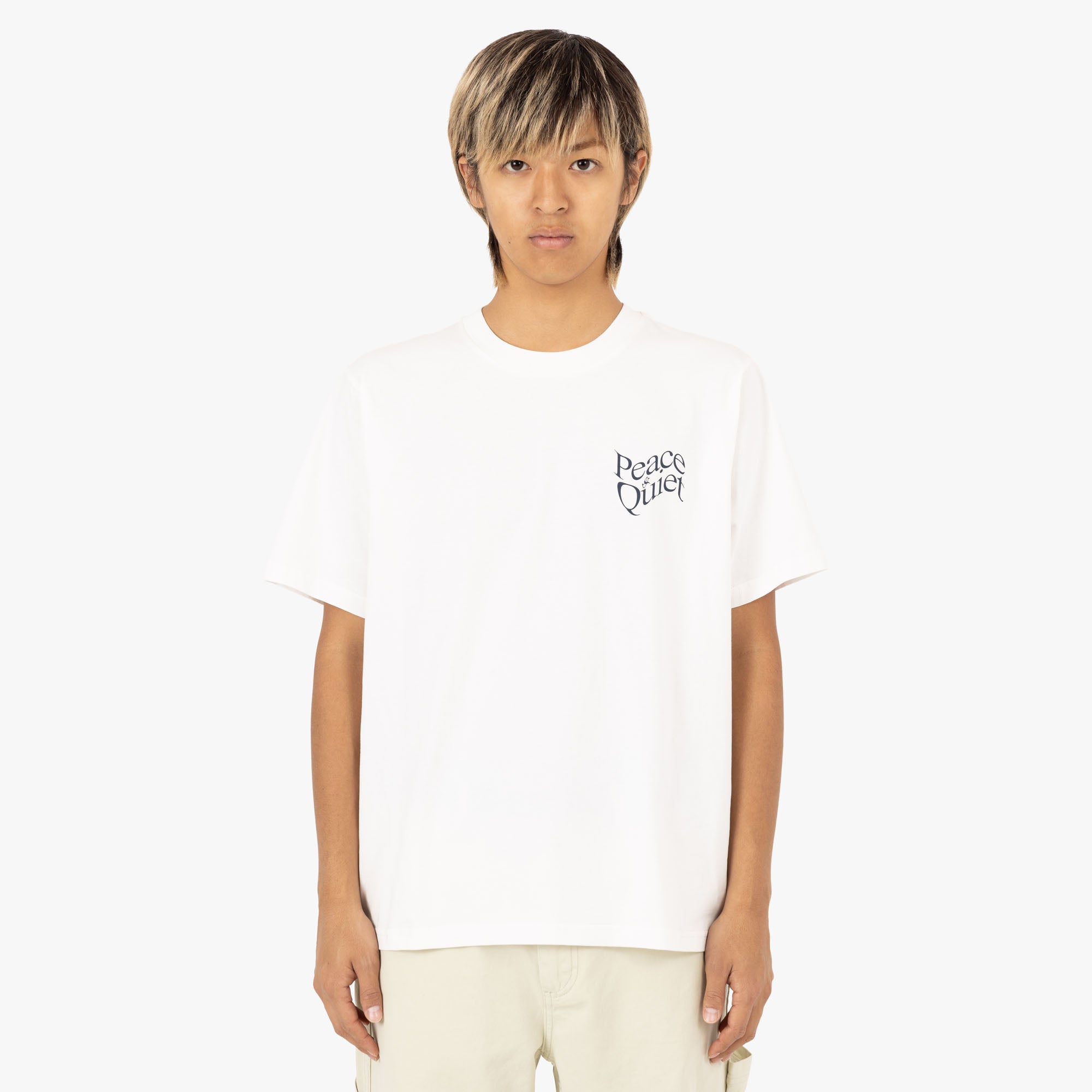  Museum Of Peace & Quiet Warped T-shirt / White、mySite、merchandisen