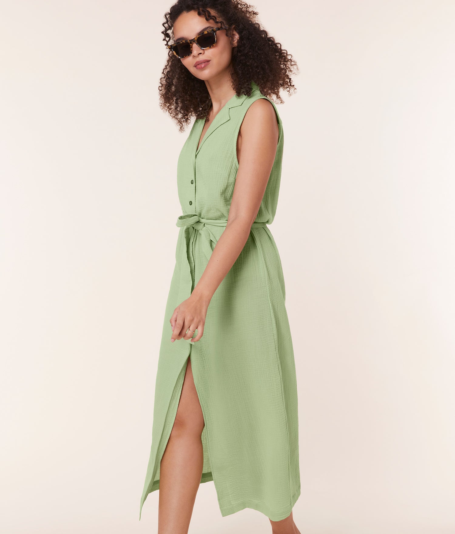  The Flamenco Button Up Dress - Cotton Gauze - Ambrosia、mySite、ashleygrahame