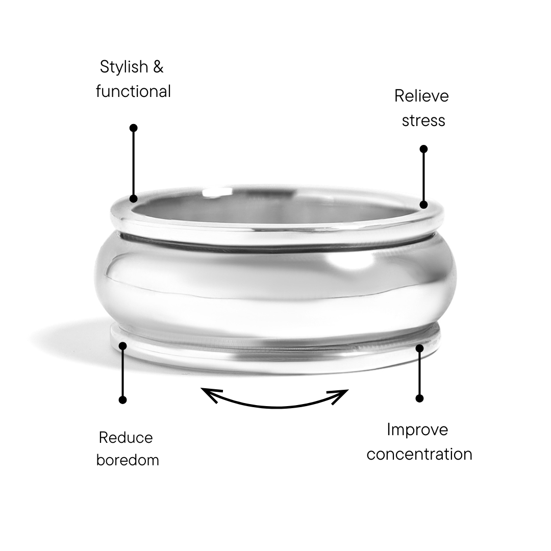 Sterling Silver Blank Spinner Ring / SSR0047、mySite、dreamappss