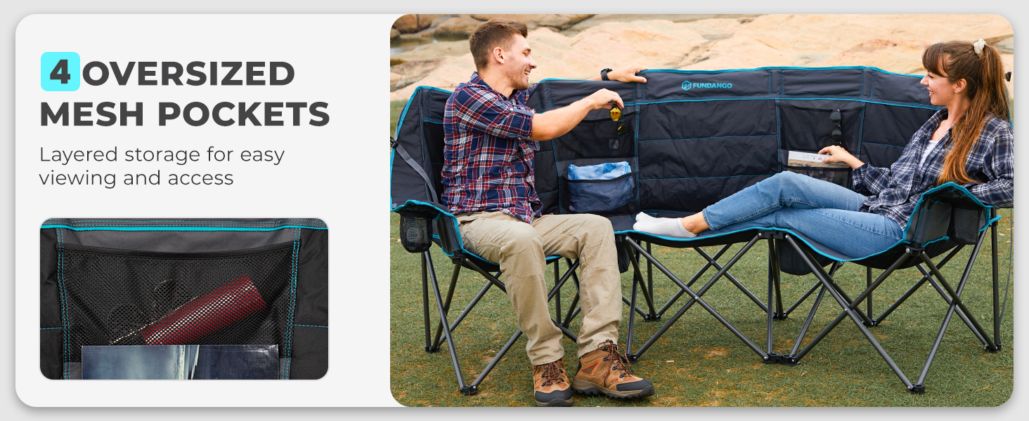 3 person camping chair