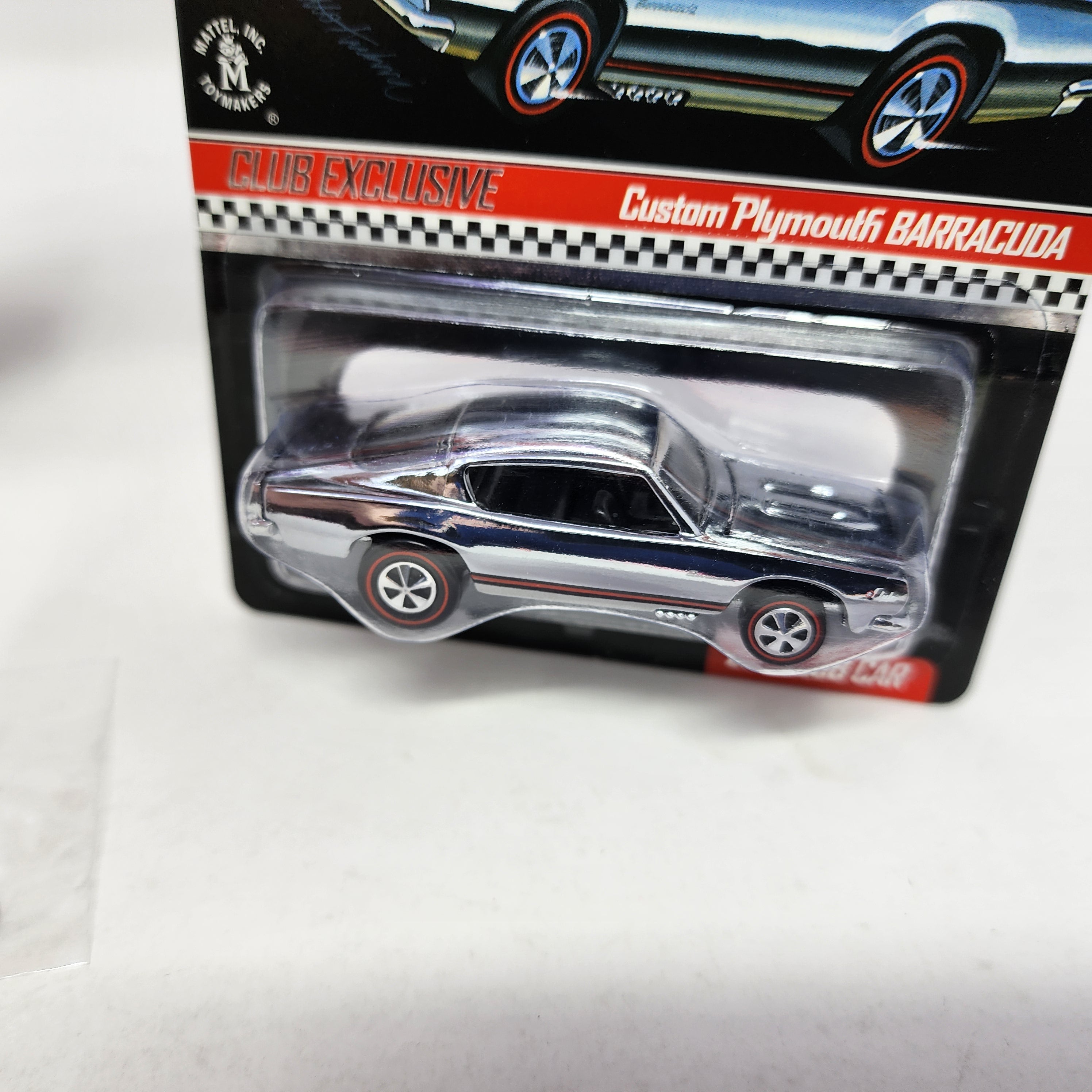 Custom Plymouth Barracuda Chrome * Hot Wheels Red Line Club RLC Exclusive、mySite、hgirdovlk