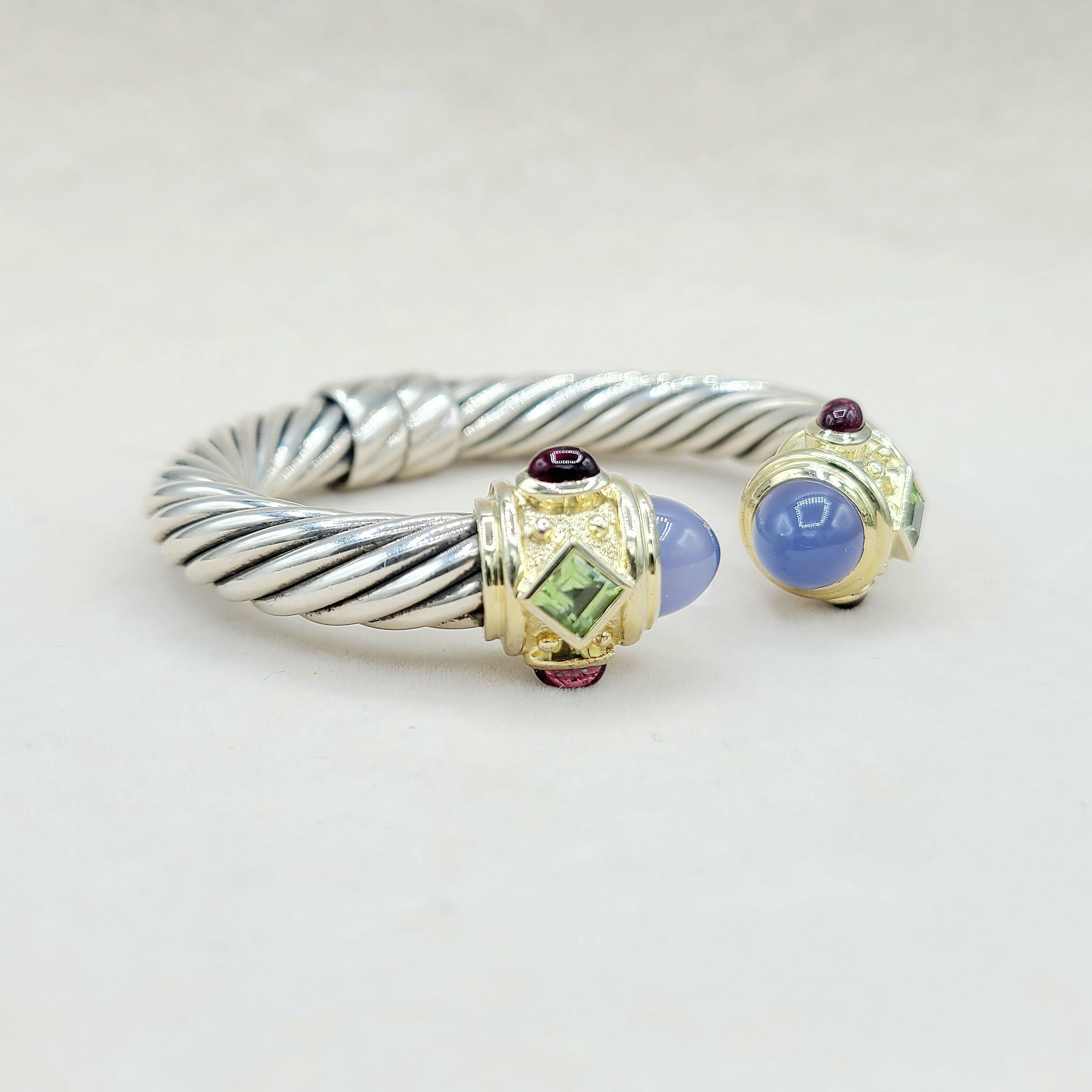 David Yurman Renaissance Bracelet 10mm Chalcedony & Gold、mySite、hinf8tx79