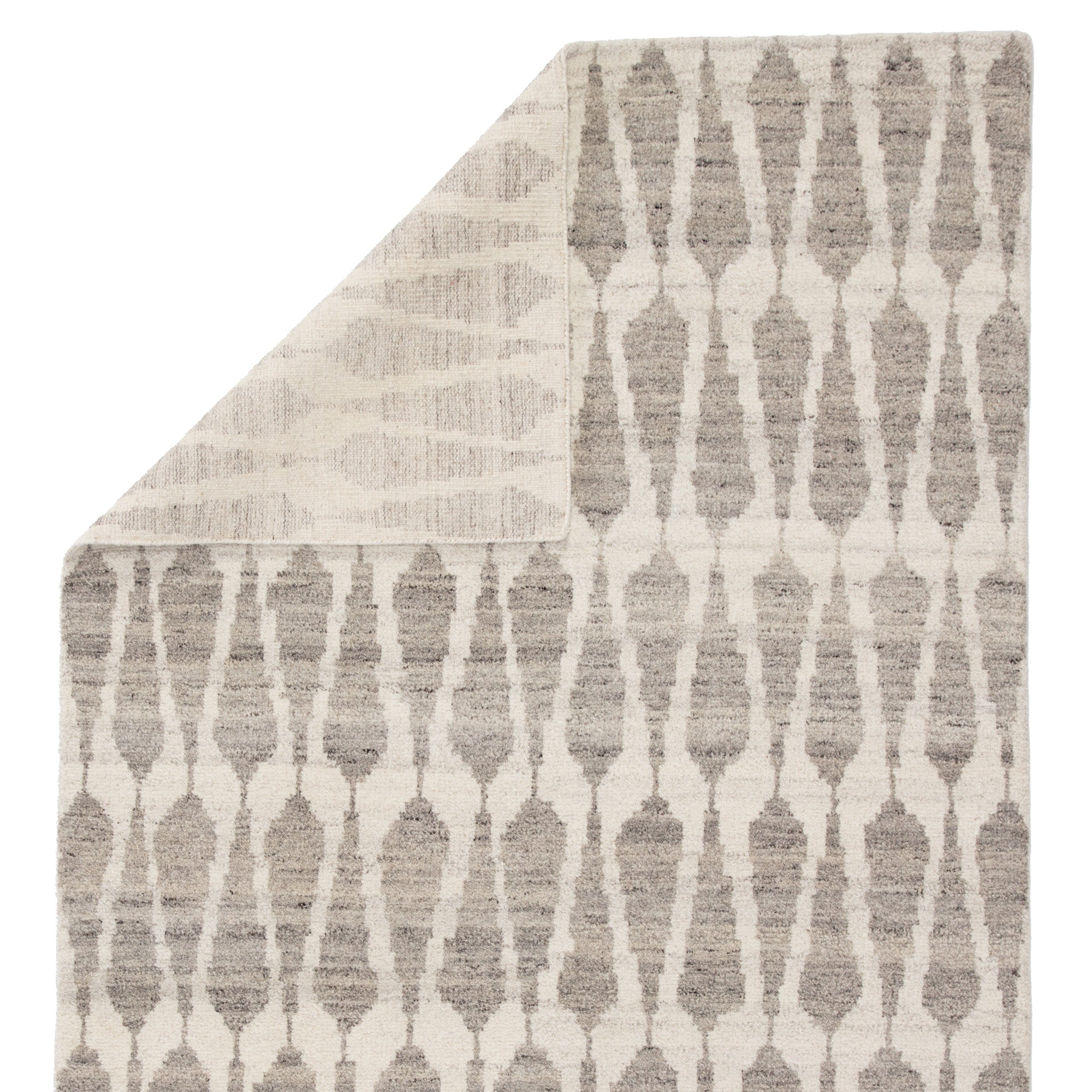 Sabot Hand-Knotted Geometric Ivory Light Gray Area Rug、mySite、gigharbornorthrealestate