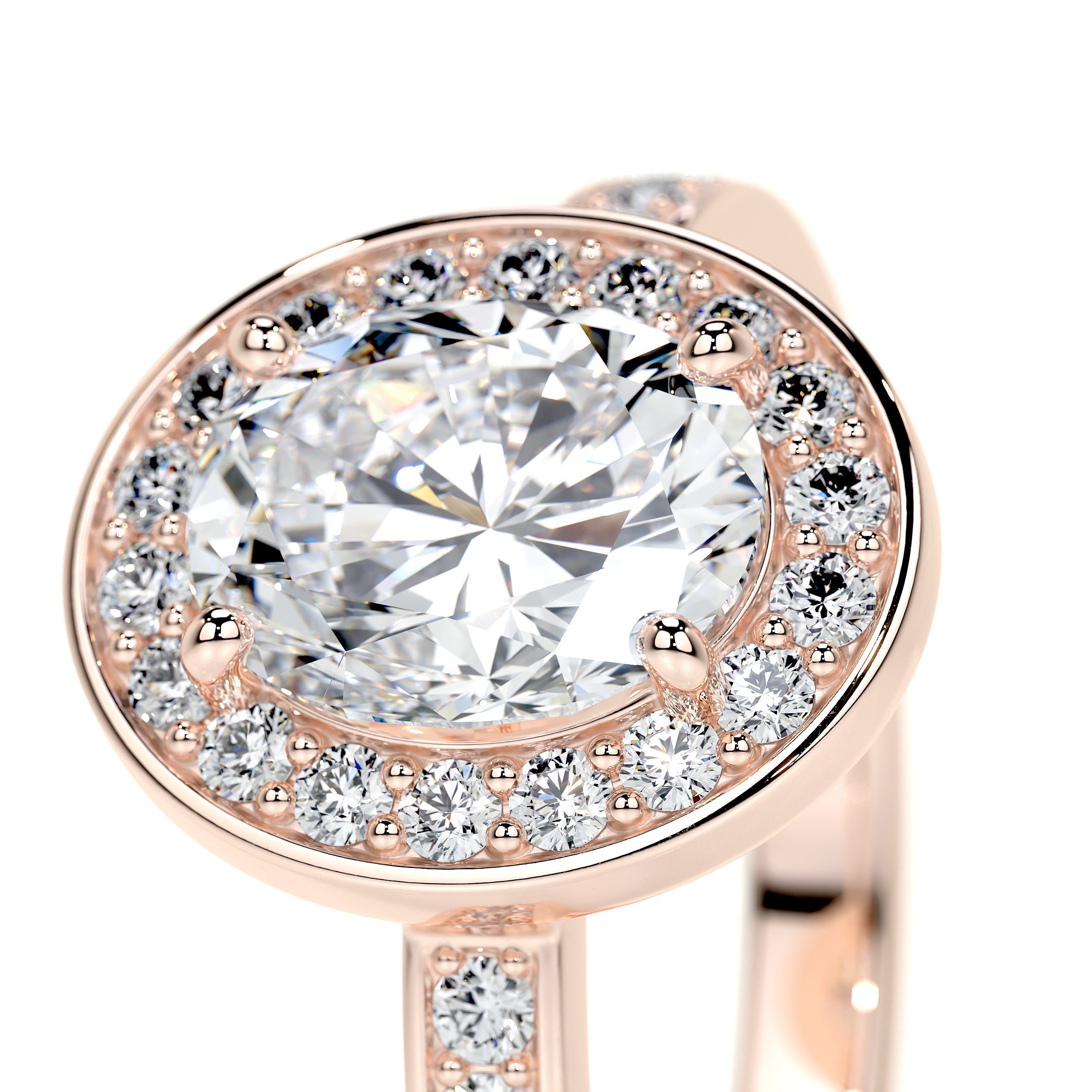 Raina Lab Grown Diamond Ring -14K Rose Gold、mySite、hinf8tx79