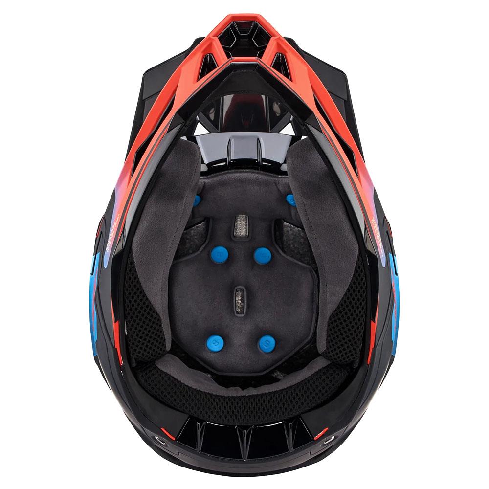  100% Aircraft 2 Race Helmet - Carbon Steel Blue/Neon Red、mySite、merchandisen