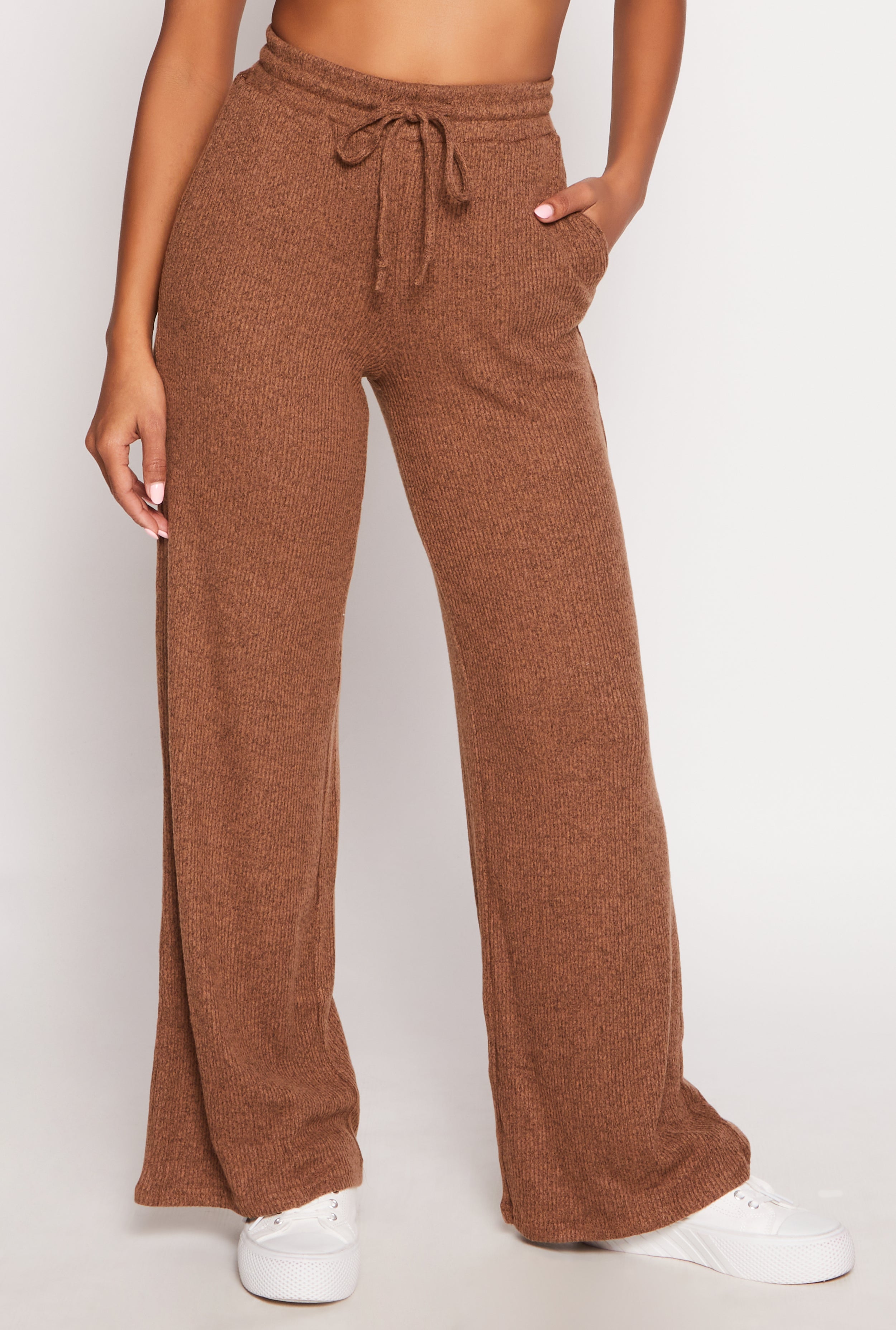 Daisy Ribbed Knit Wide Leg Pants、mySite、camillekostekn