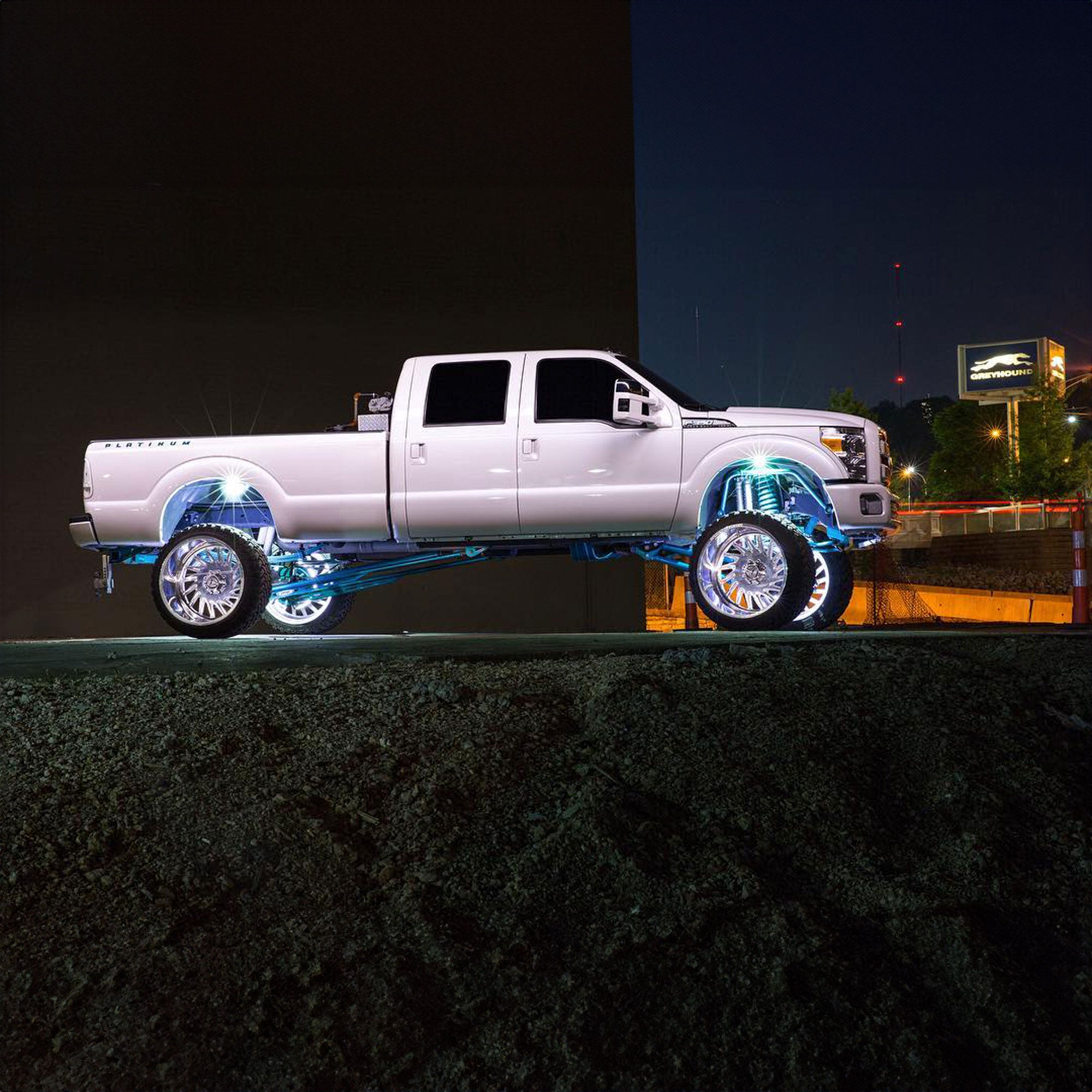 ORACLE Lighting LED Illuminated Wheel Rings - Double Row - White LED、mySite、nflplayoffbracketp