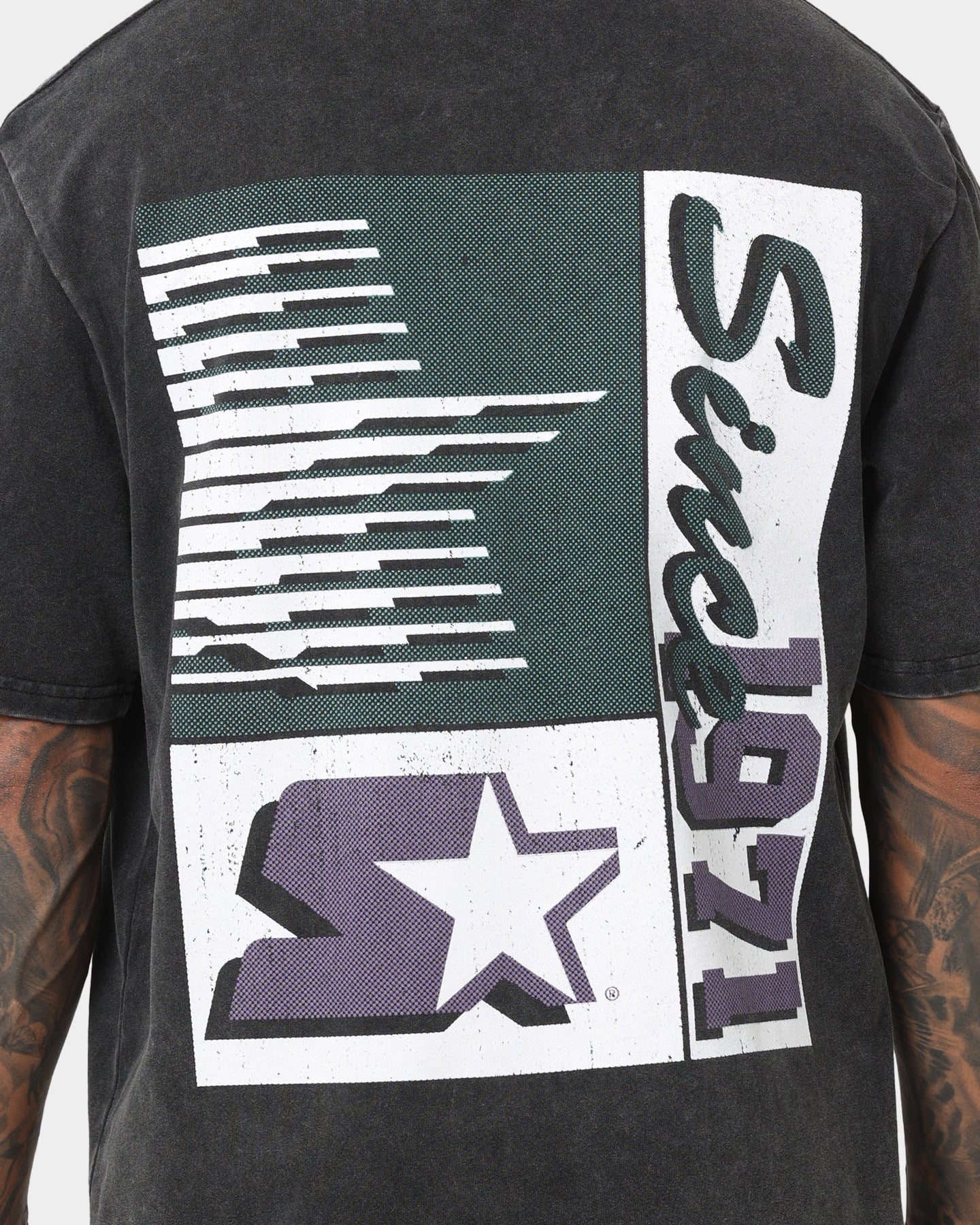 Starter Line Up T-Shirt Washed Black、mySite、zt4zffjzw