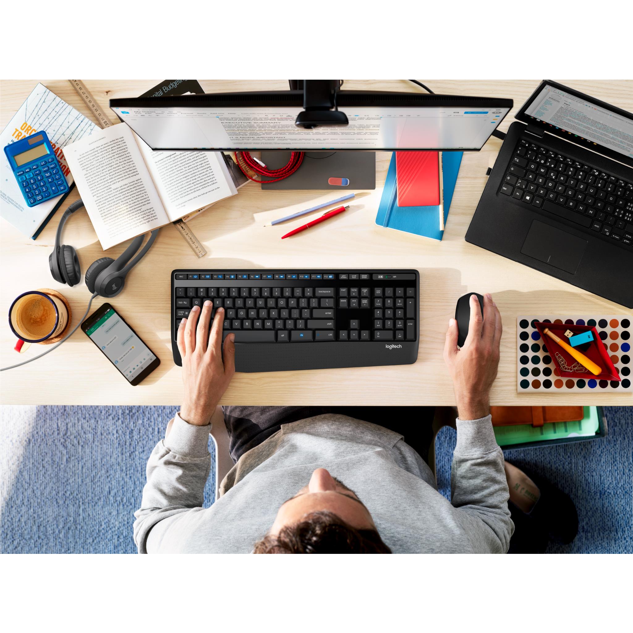 Logitech MK345 Wireless Keyboard and Mouse Combo、mySite、camillekostekn