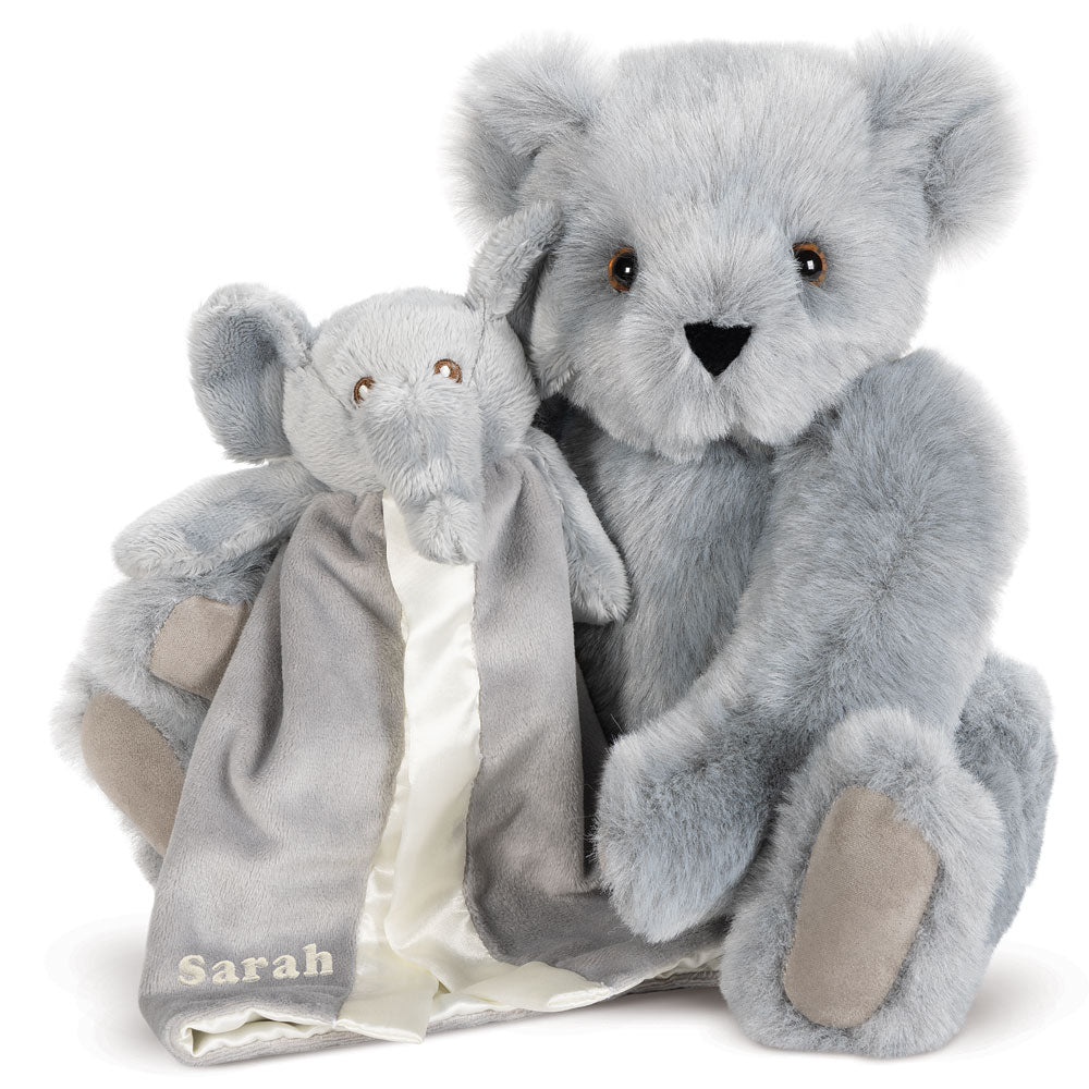 15 In. Cuddle Buddies Gift Set with Elephant Blanket、mySite、g9winljtr