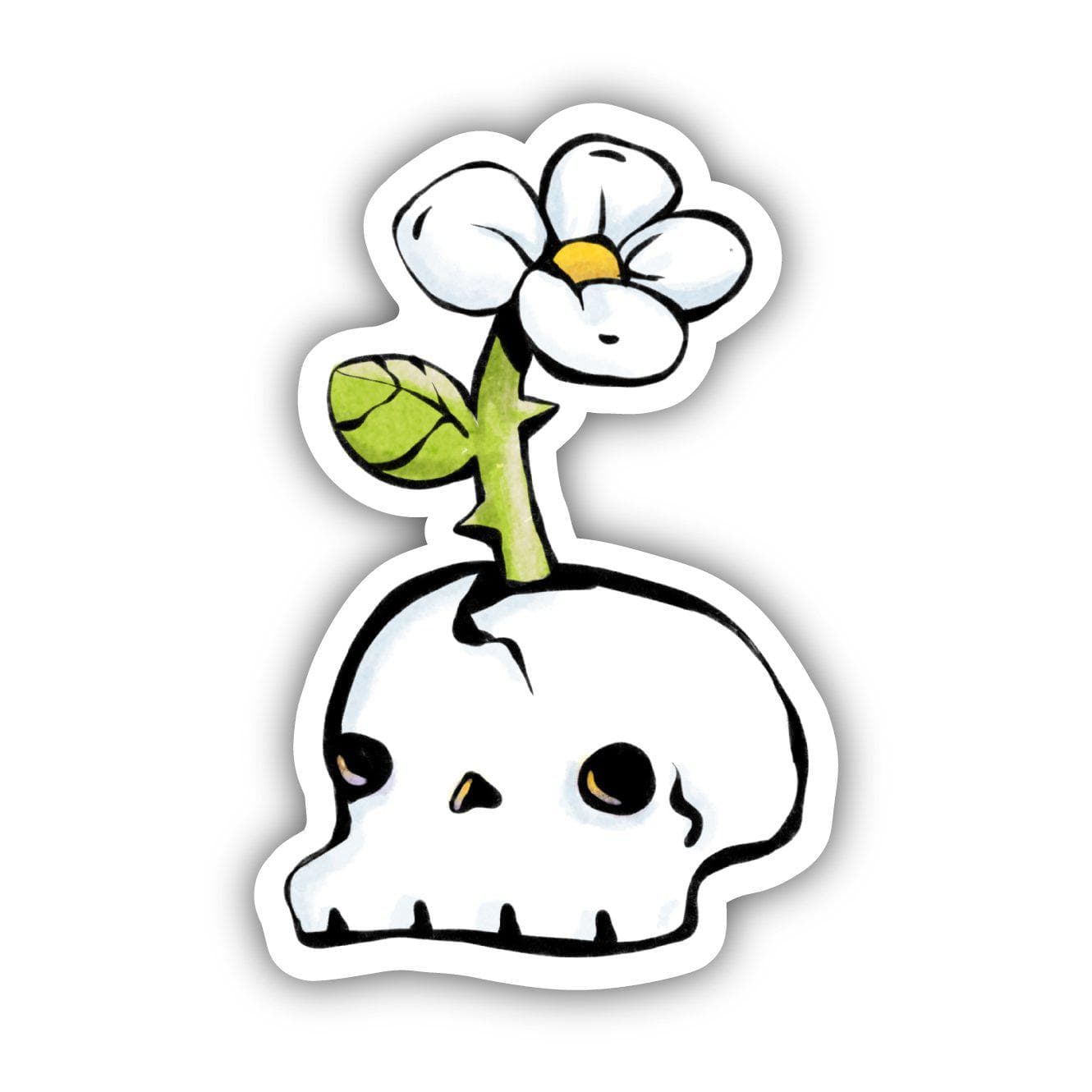  Skull Flower Sticker、mySite、elrpsem3k
