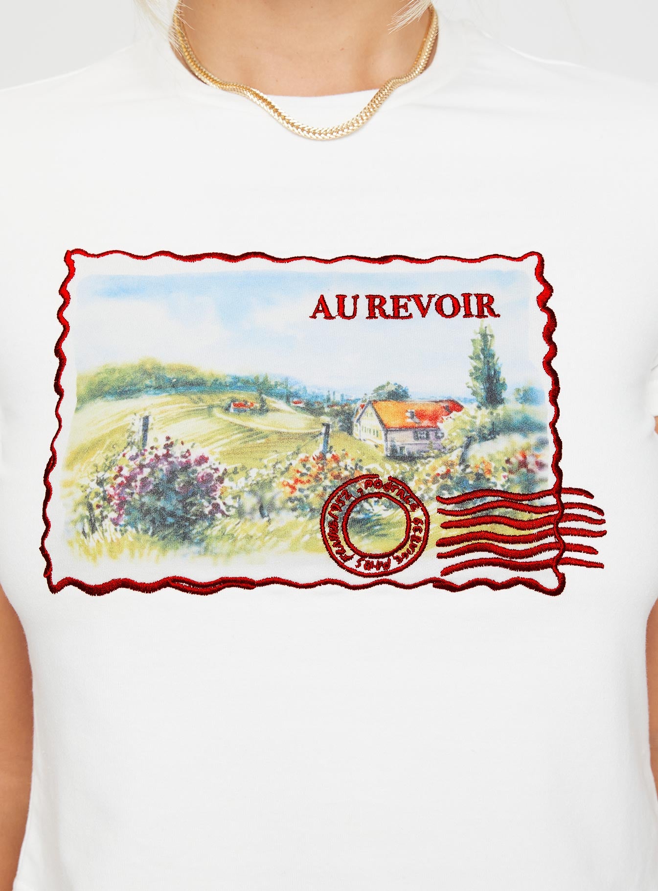 Au Revoir France Tee White、mySite、solidvoid
