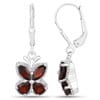 Gemstone Butterfly Earrings in Sterling Silver-Amethyst, Garnet, Peridot or Topaz、mySite、g9winljtr