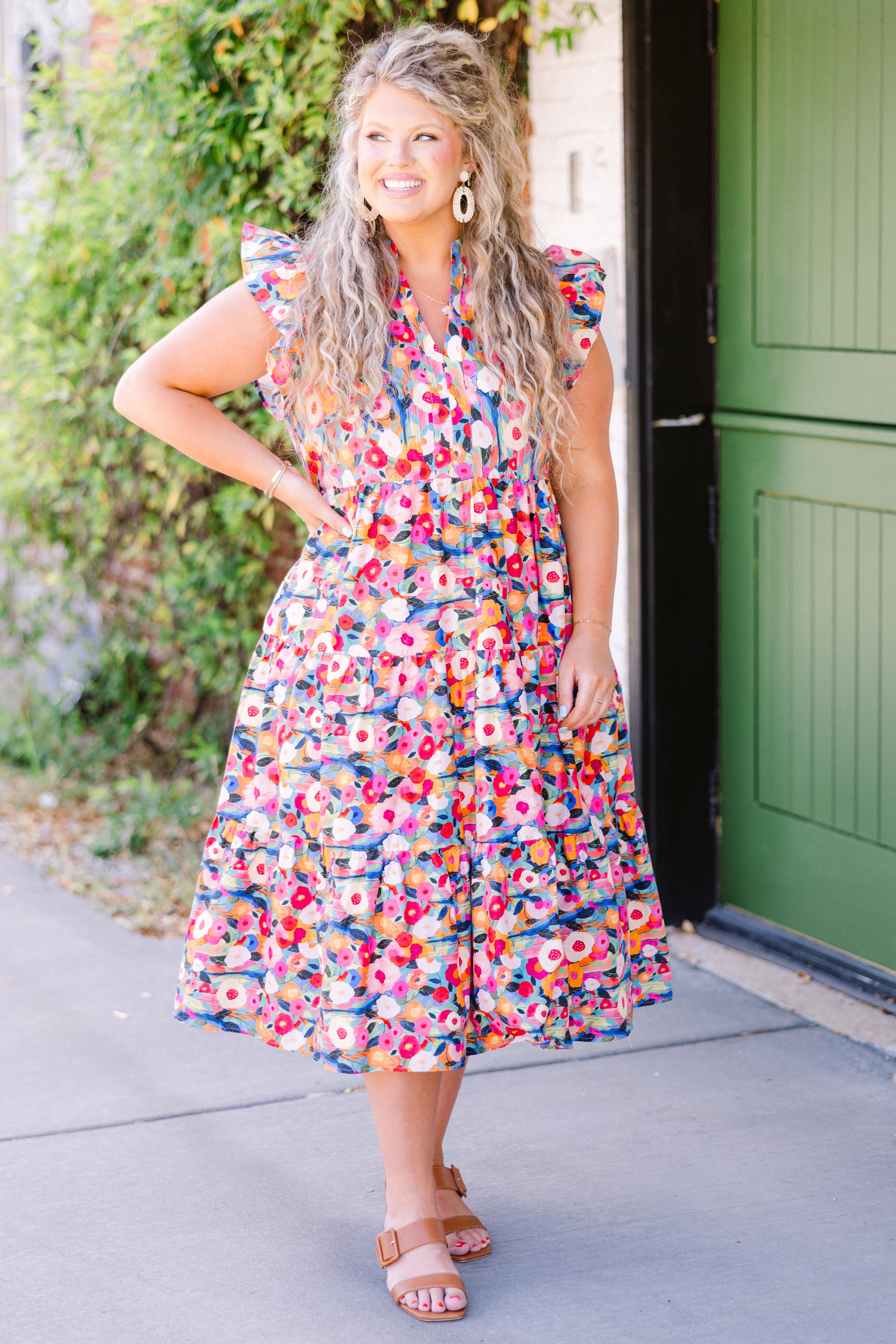  Sweet Nature Dress, Pink Multi、mySite、justintrudeaud