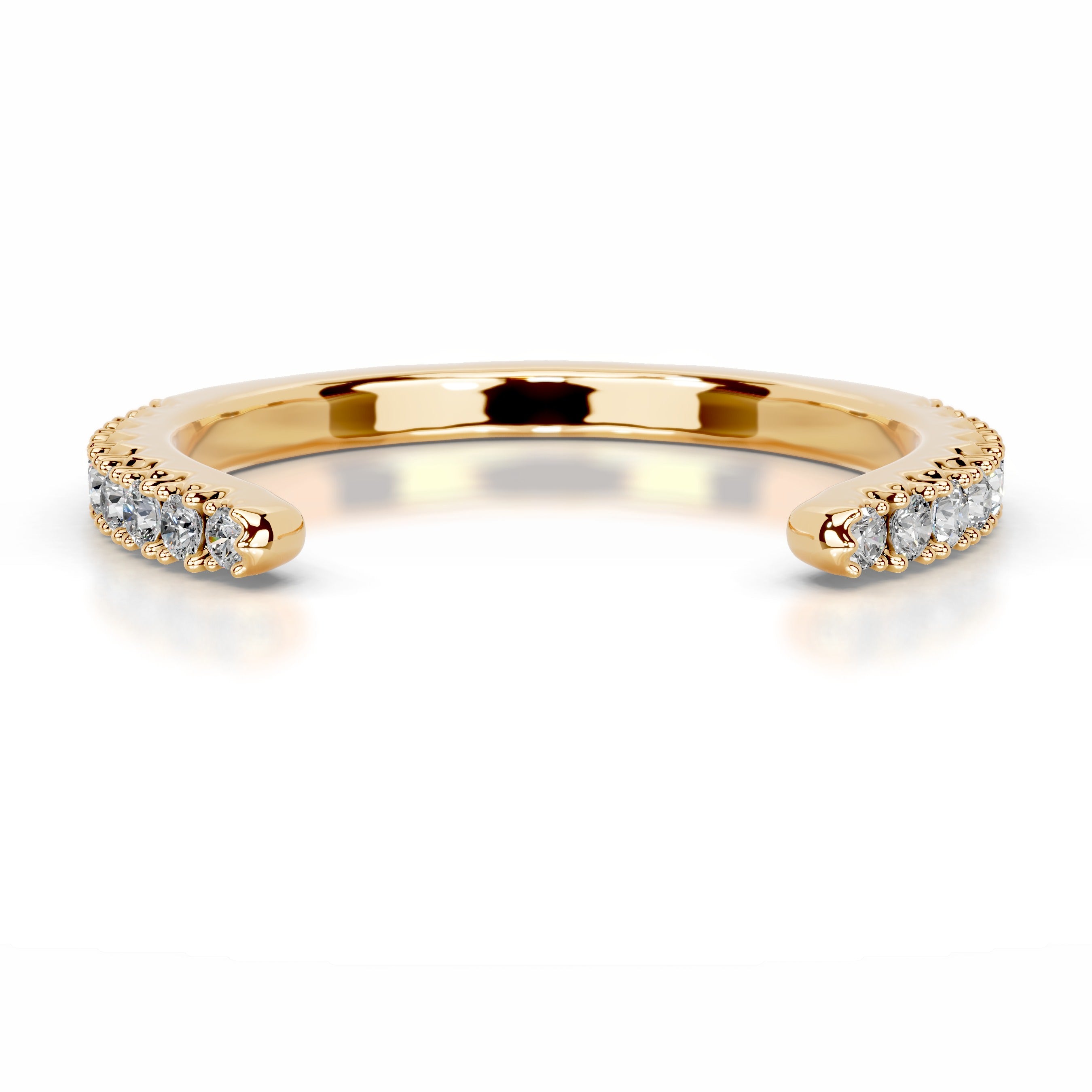 Himari Diamond Wedding band - 18K Yellow Gold、mySite、hinf8tx79