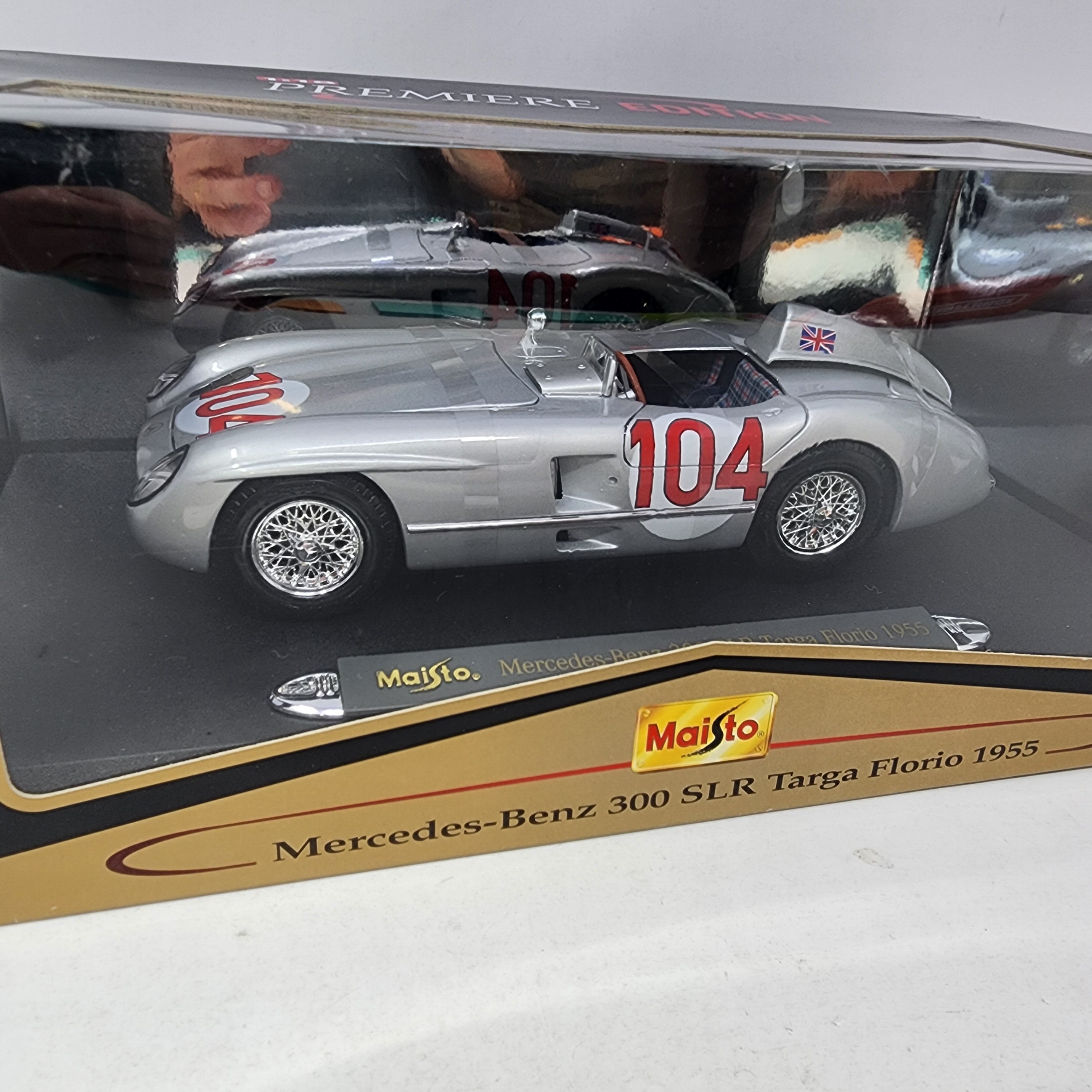 Mercedes-Benz 300 SLR Targa Florio 1955 * Maisto Premiere Edition 1/18 Scale、mySite、hgirdovlk