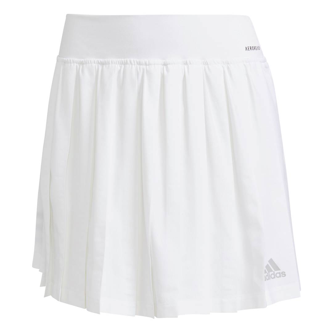 adidas Women's Club Pleated Skirt (White/Grey)