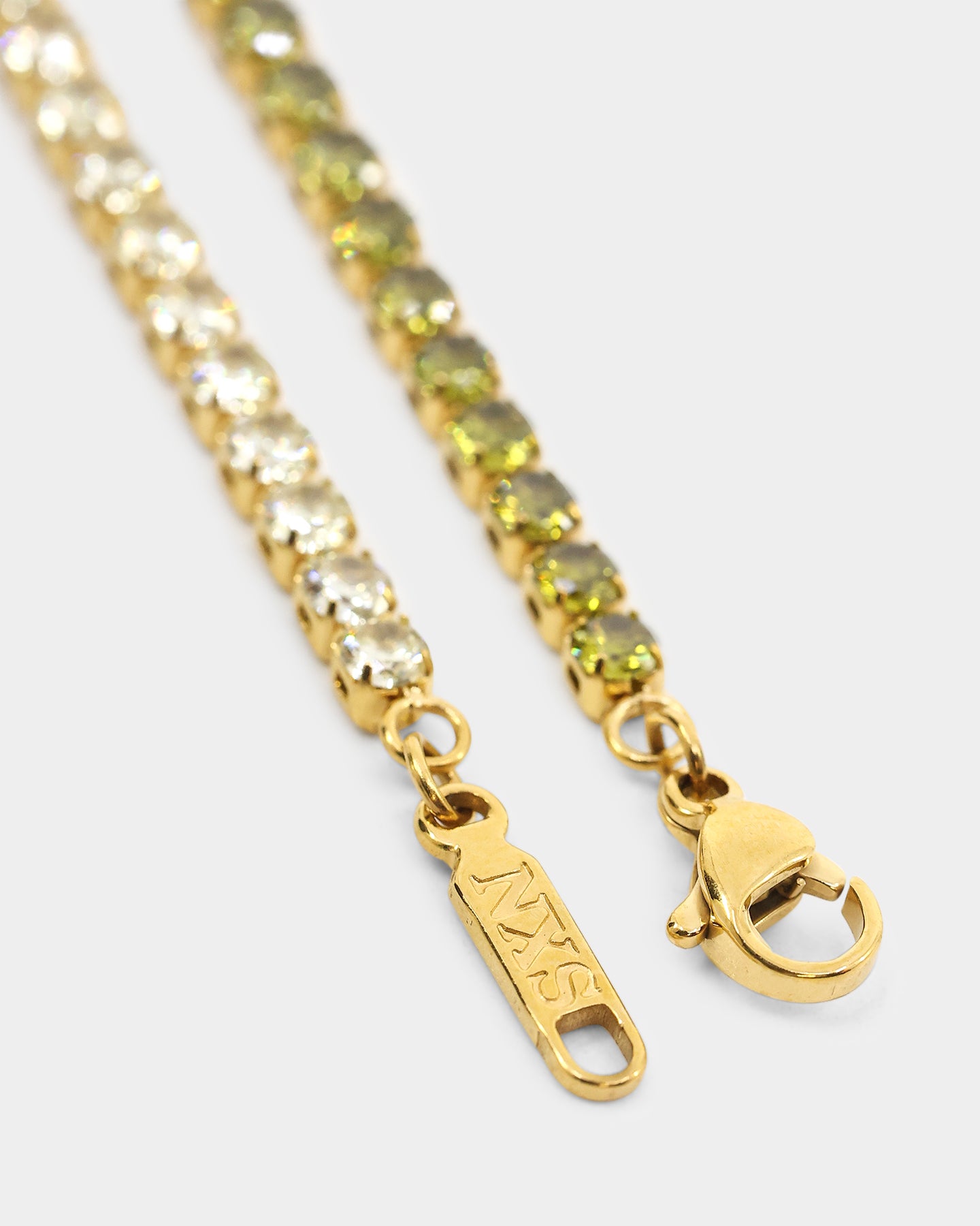 NXS 3mm Tennis Gradient Bracelet Green/Gold、mySite、zt4zffjzw