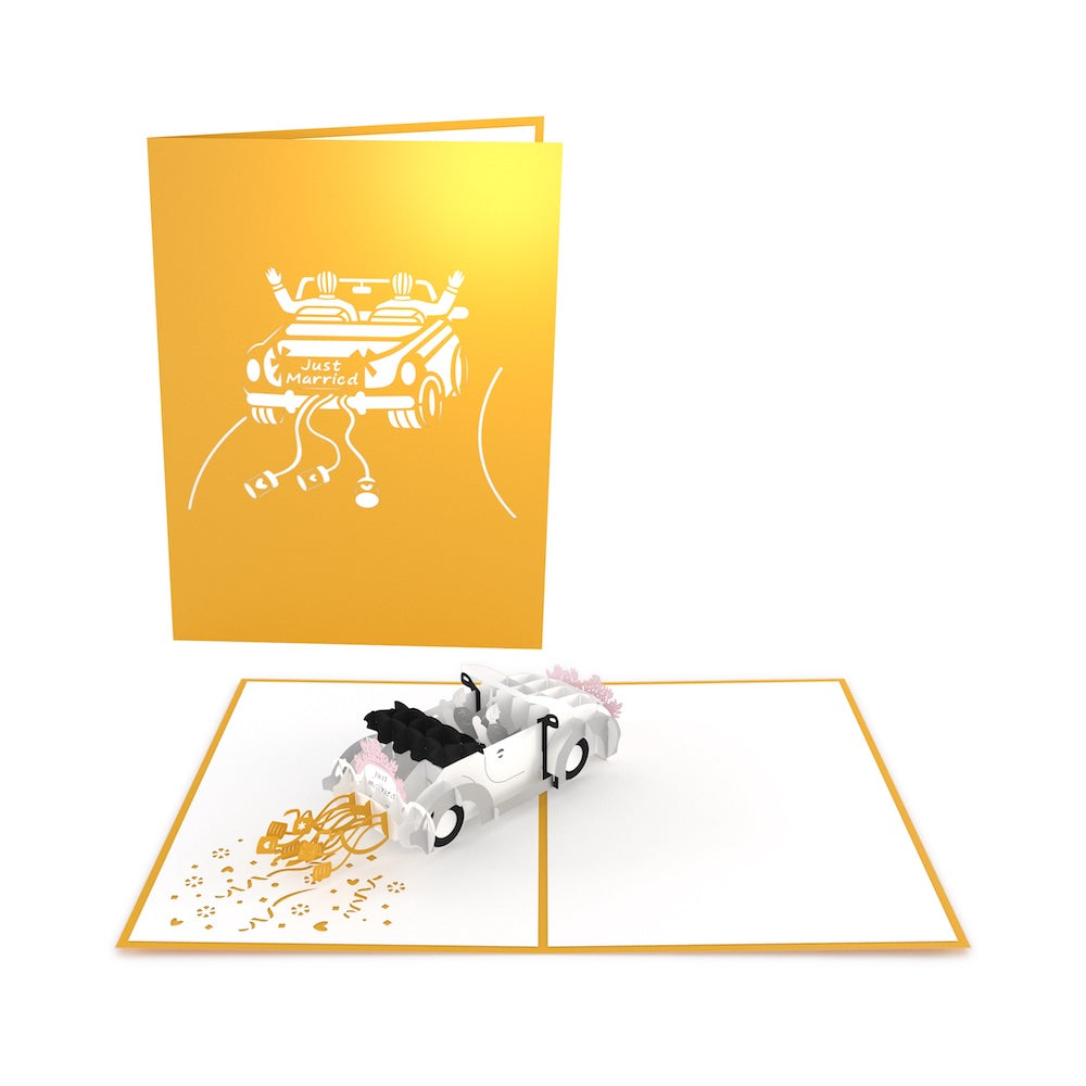 Wedding Car Grooms Pop-Up Card、mySite、solidvoid
