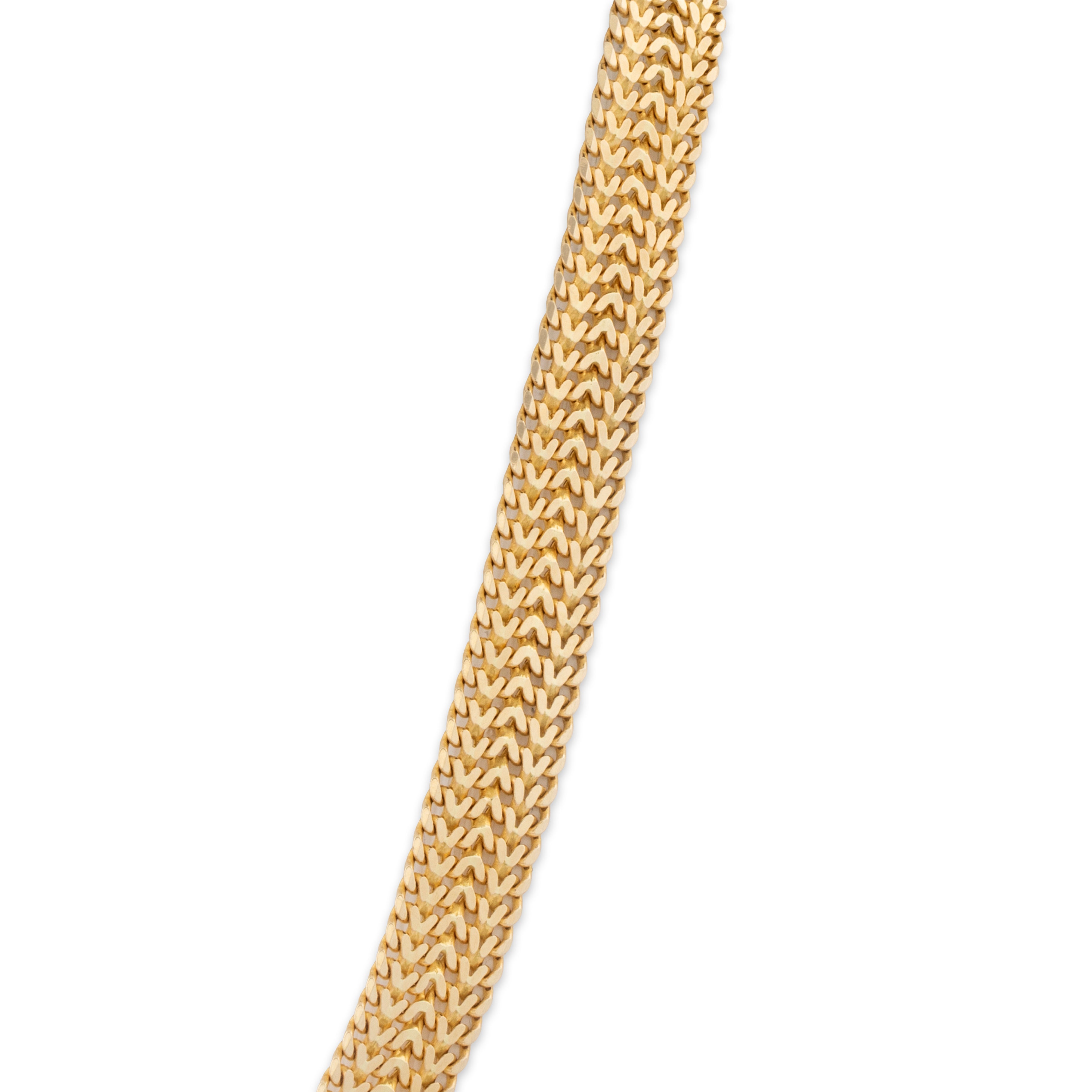 Vintage Italian 14k Yellow Gold Statement Necklace 16、mySite、hinf8tx79