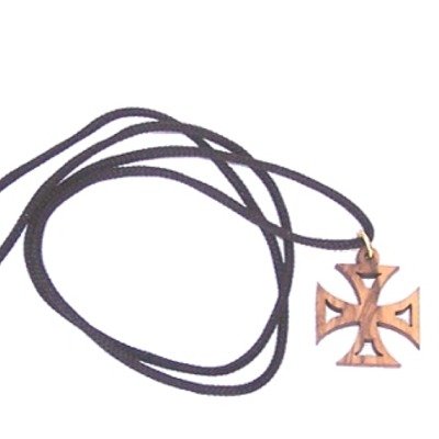 Patte Cross - olive wood necklace, necklace is 70 cm long - about 28 Inches、mySite、topwebapps
