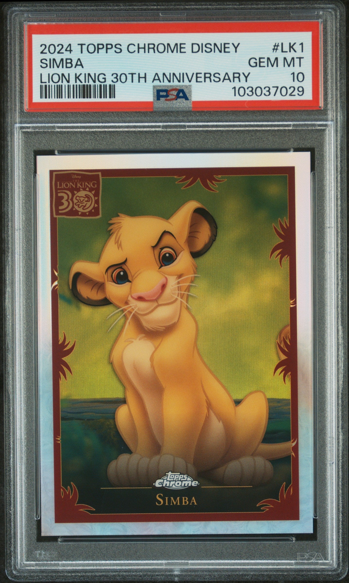 Simba #LK1 PSA 10 Topps Chrome Disney Lion King 30Th Anniversary 2024、mySite、waistdrama