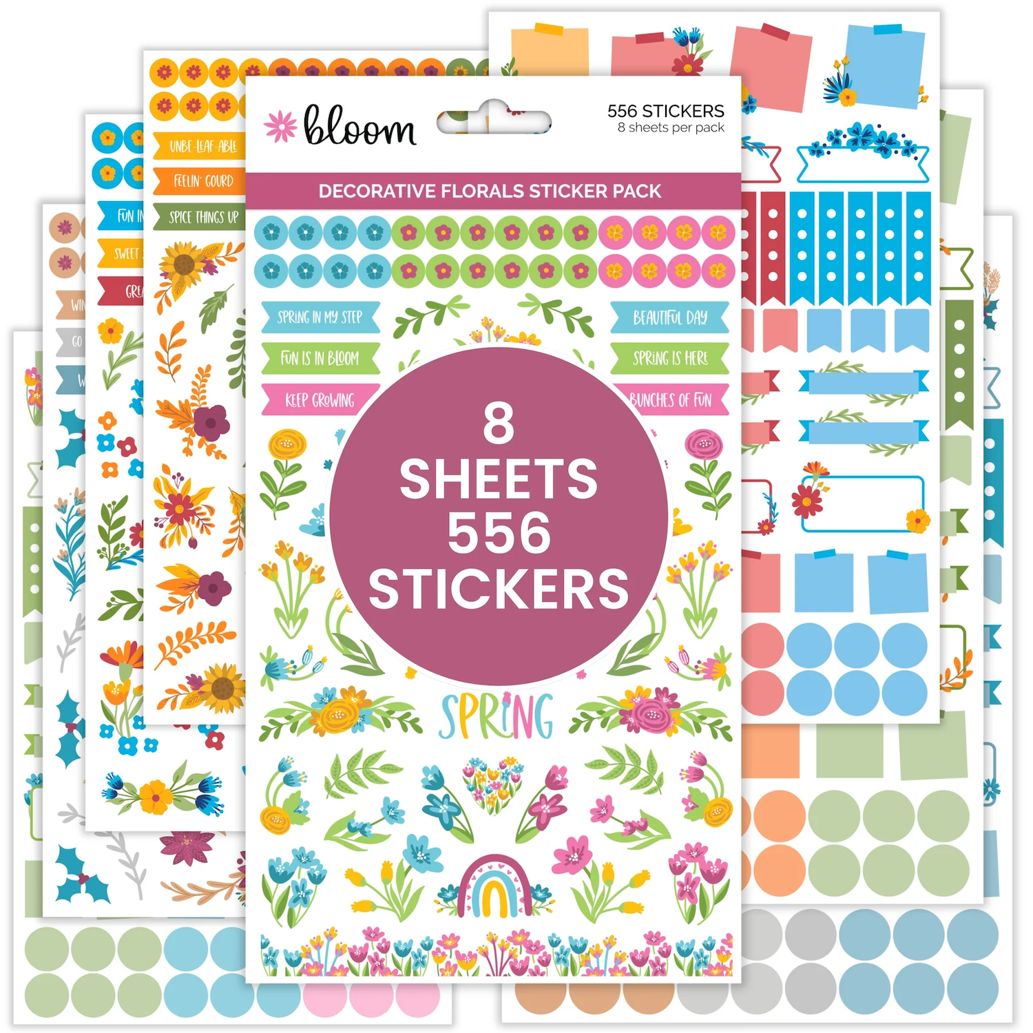 Decorative Florals Planner Stickers Pack、mySite、ghnorth