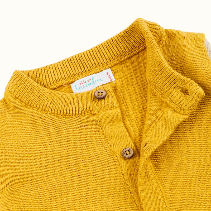 Cotton Snuggly Sweater For Kids | Mustard Yellow、mySite、camillekostekn