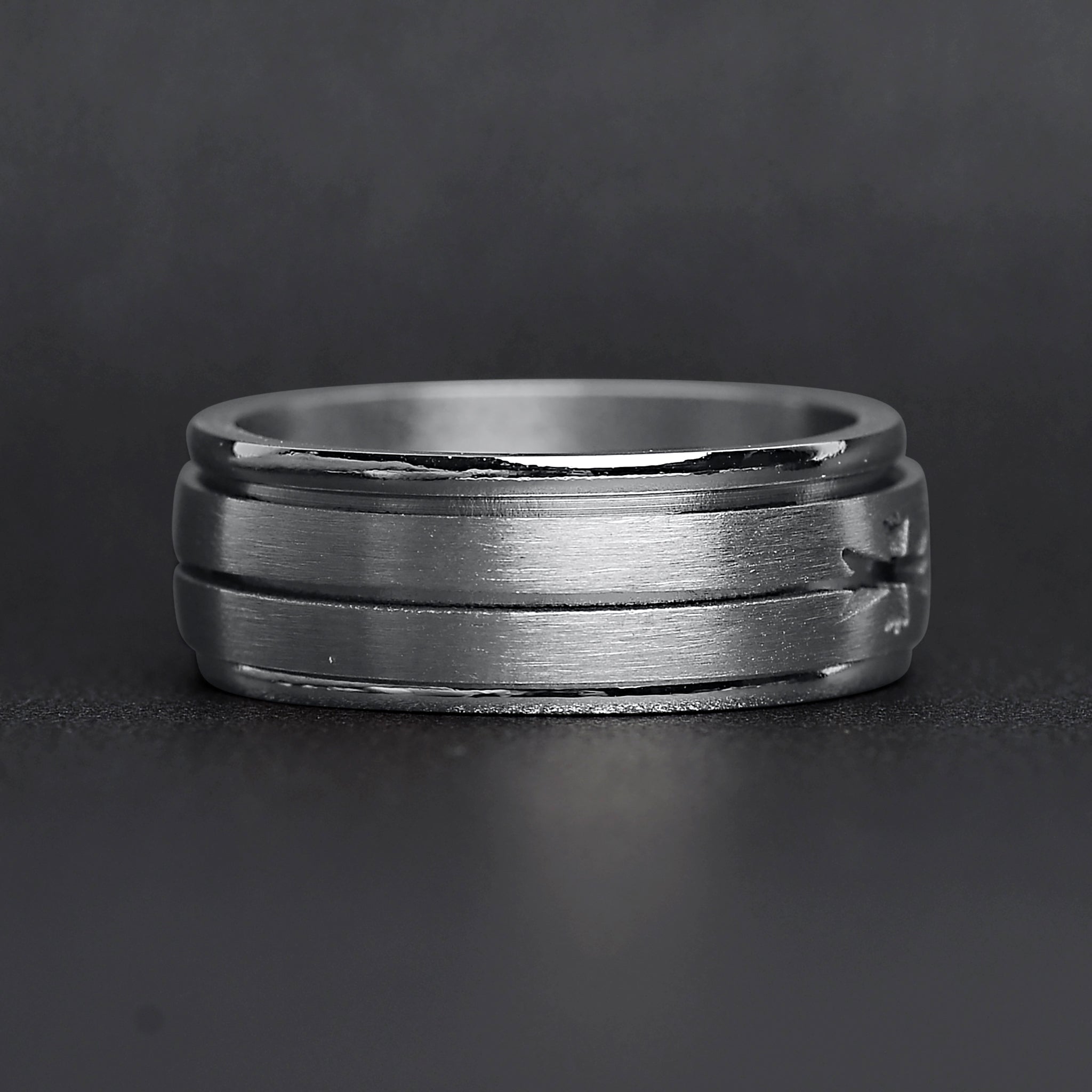 Stainless Steel Cutout Cross Spinner Ring / SRJ2434、mySite、dreamappss
