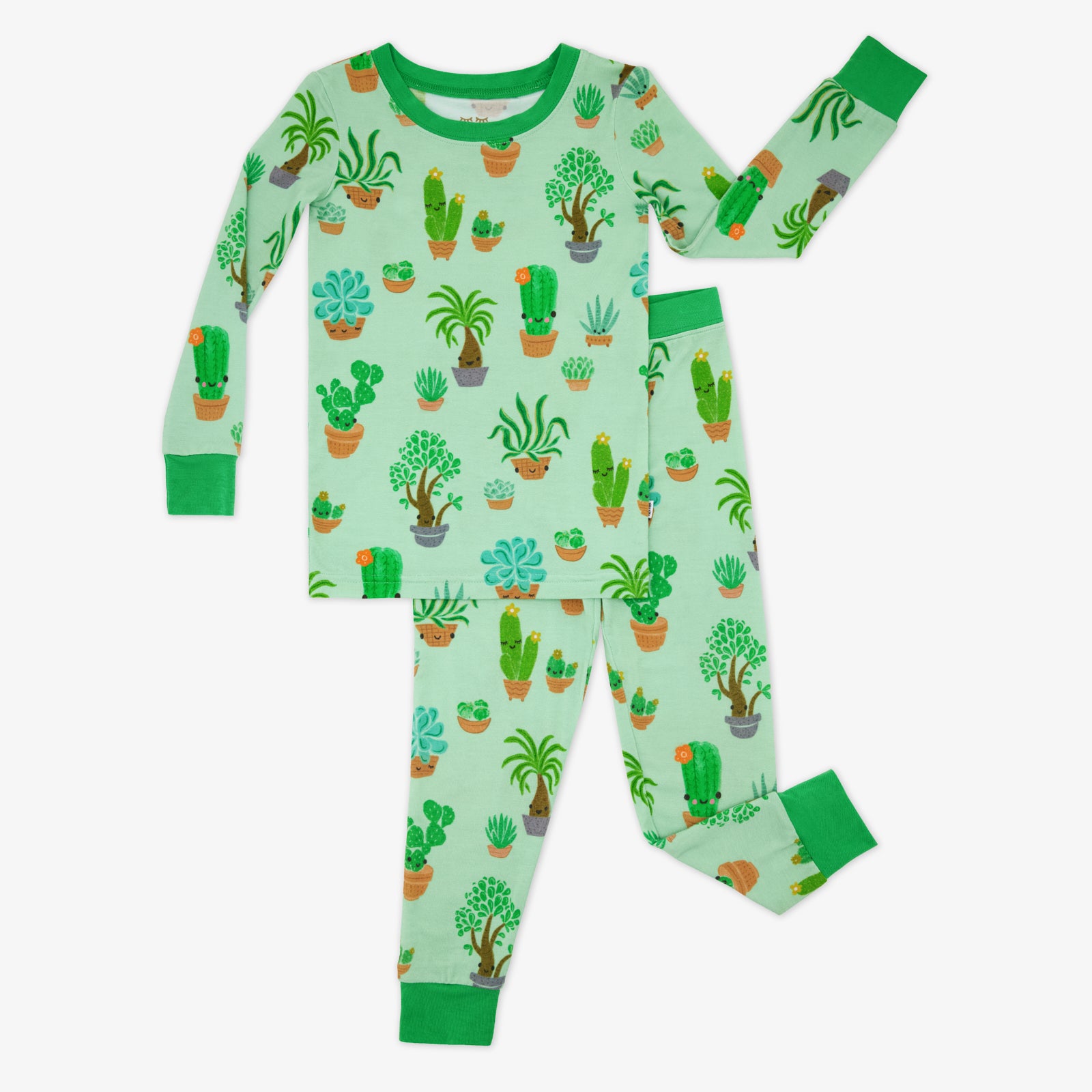 Succulent Love Two-Piece Pajama Set、mySite、g9winljtr