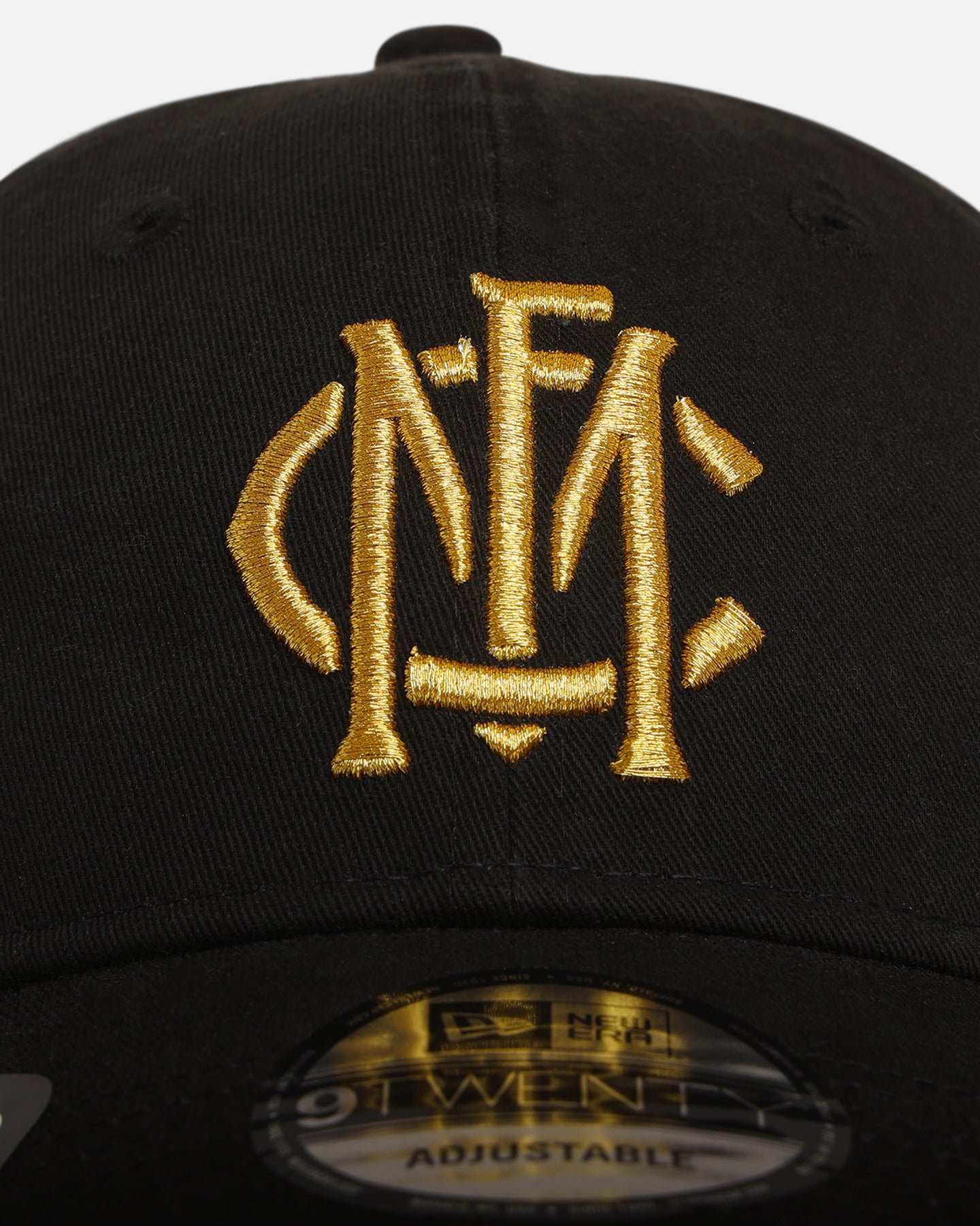 New Era Melbourne Football Club 'AFL Black & Gold' 9TWENTY Strapback Black/Gold、mySite、zt4zffjzw