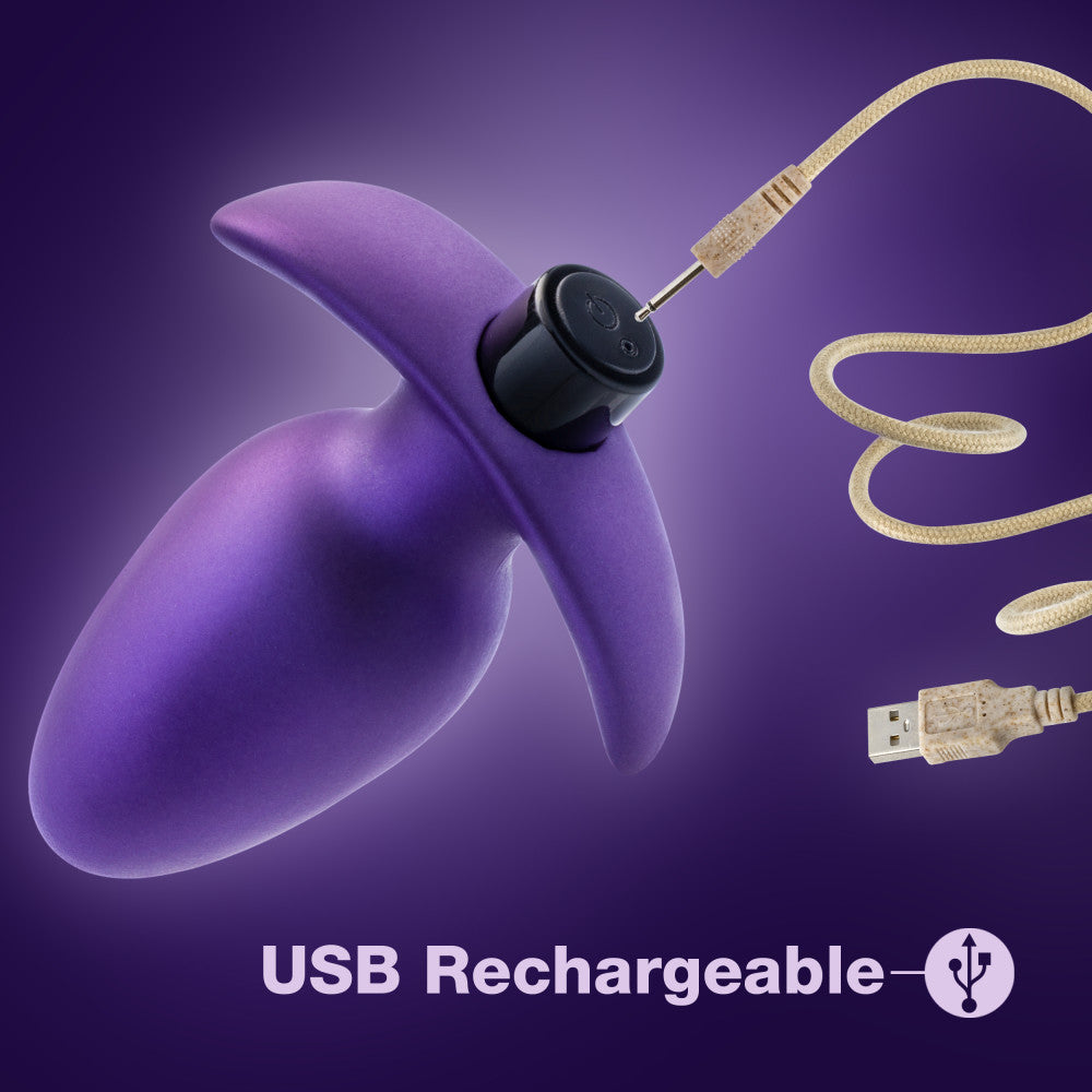 Anal Adventures Matrix By Blush® | Excelsior Plug: Tapered Tip Widens For Filling Sensations in Astro Violet | With Stayput™ Technology & AnchorTech™ Base、mySite、bottomscart