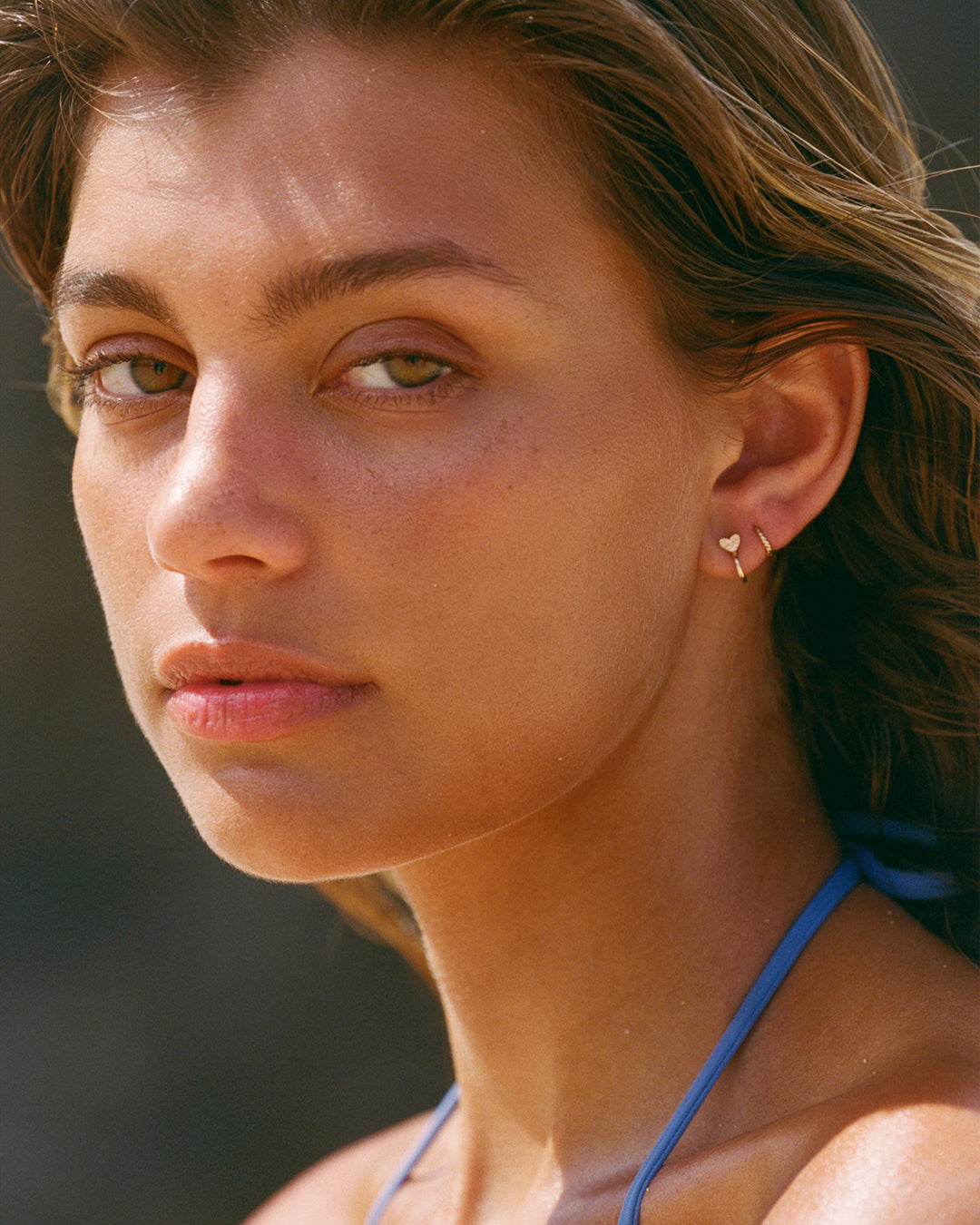 14k Gold Crew Single Huggie 8mm、mySite、hinf8tx79