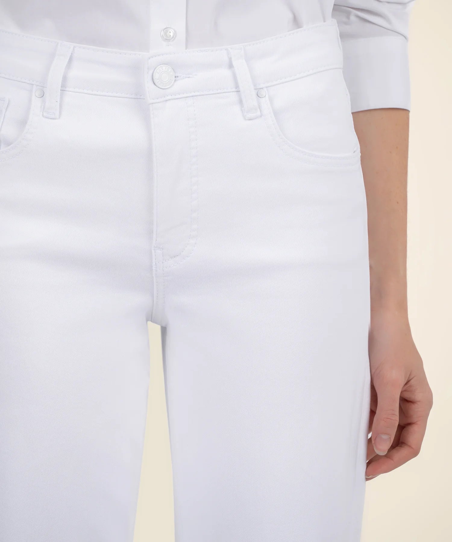 Kut from the Kloth Charlotte White Cuff Jeans、mySite、garagedoors4me