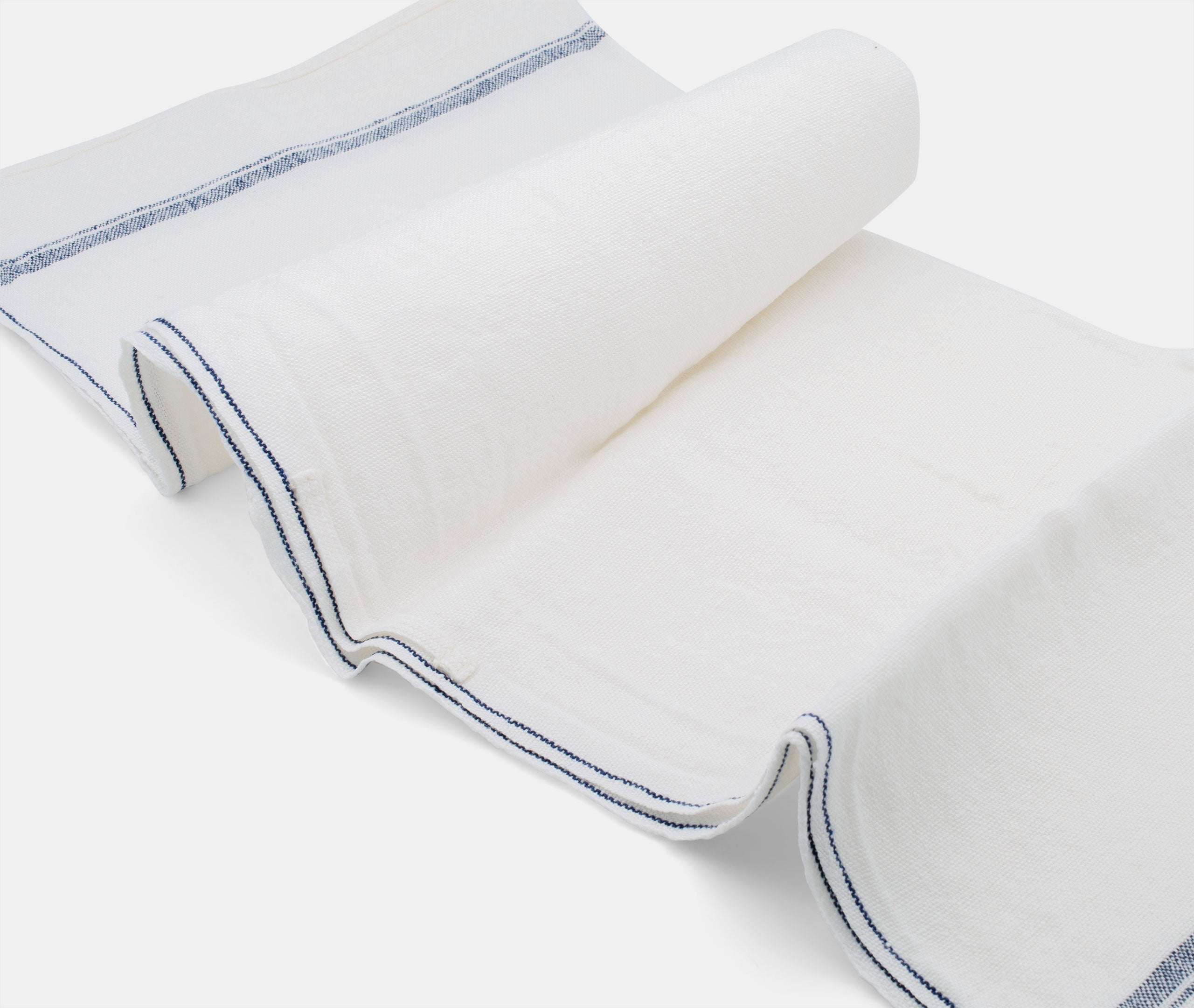 Linen Tea Towel - Blue Stripe、mySite、topwebapps