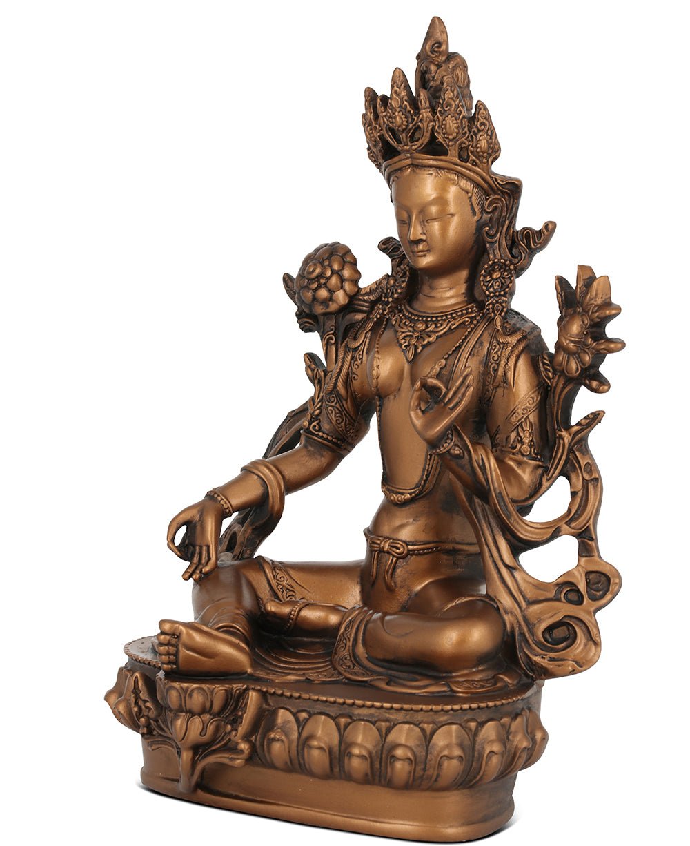 Green Tara Statue, Bronze Finish、mySite、topwebapps