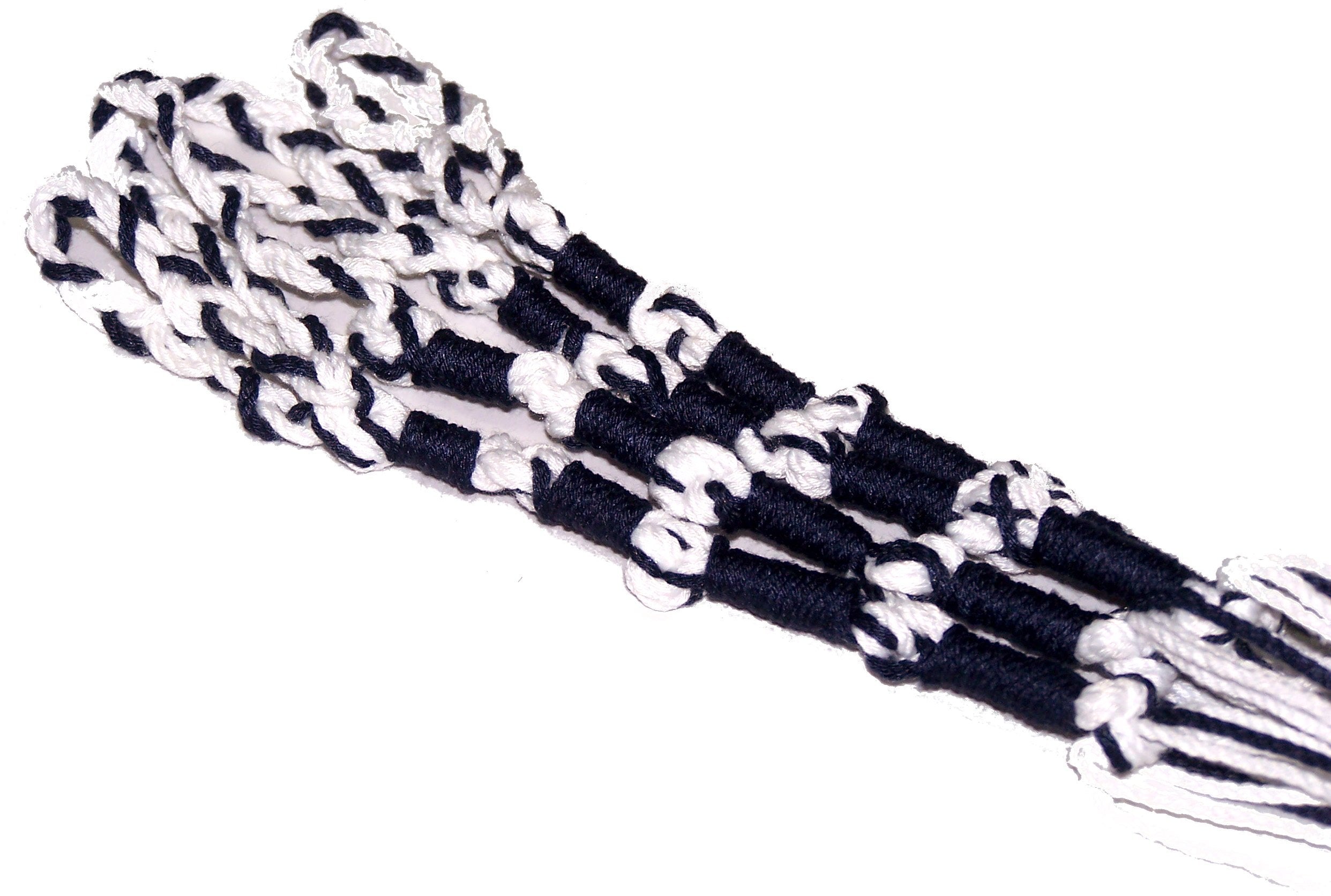 Holy Land Market Tangled Loops Tzitzits (Set of Four) White with Blue Thread - Tassels (with Longer Blue Messiah Thread)、mySite、topwebapps