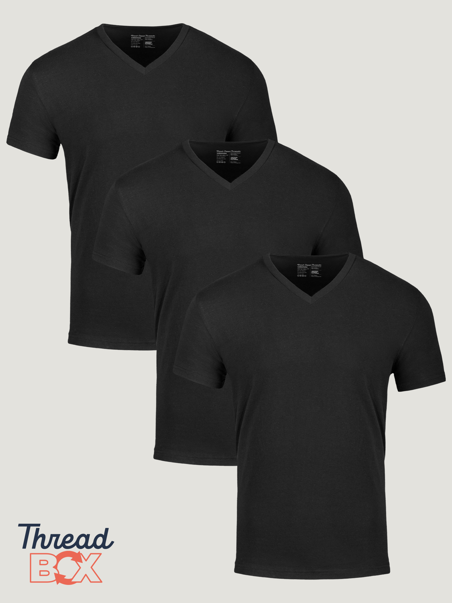  All Black V-Neck 3-Pack、mySite、ghnorth