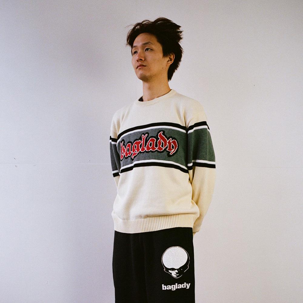  Baglady Hardcore Knit Sweater - Cream、mySite、merchandisen
