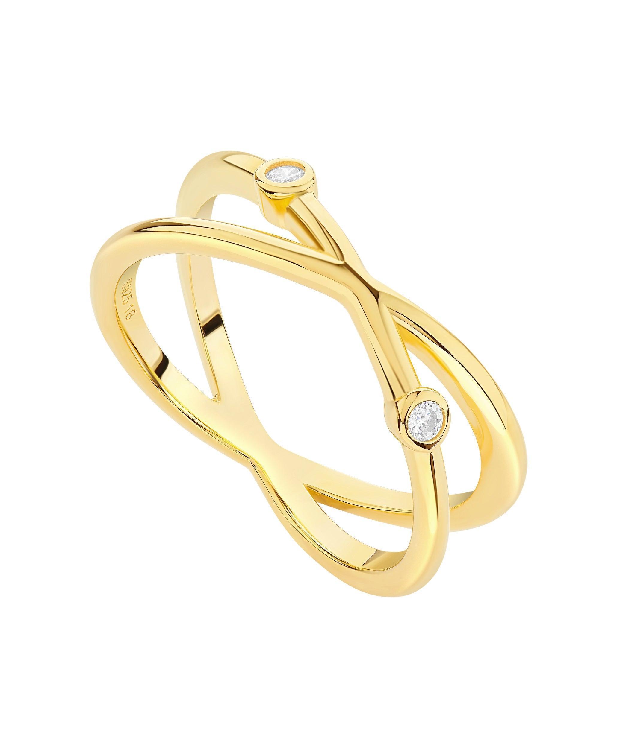 Isla Ring White 18ct Gold Plated、mySite、botmansion