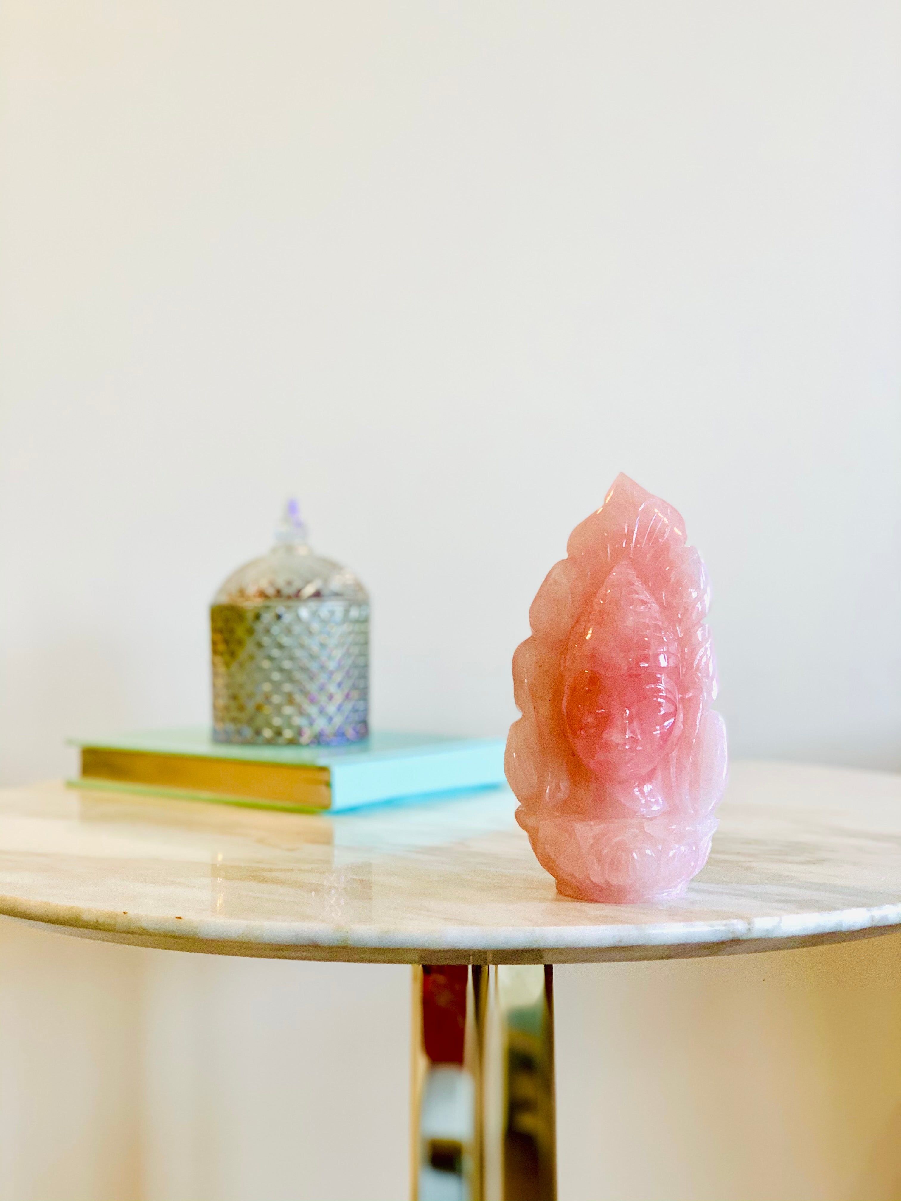 Buddha Statue - Rose Quartz (17cm)、mySite、topwebapps