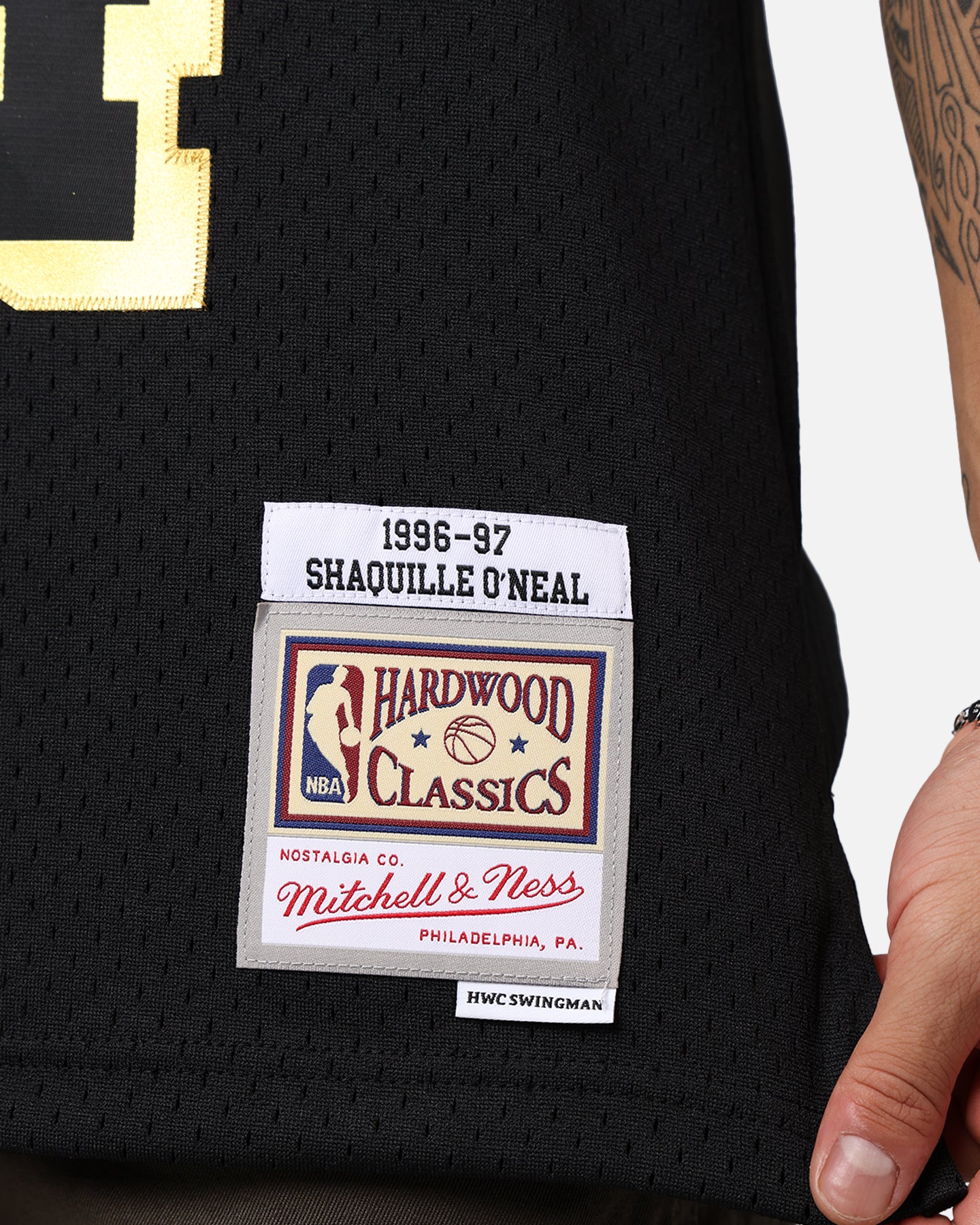 Mitchell & Ness Los Angeles Lakers Shaquille O'Neal '96-97 Swingman Jersey Black/Gold、mySite、zt4zffjzw